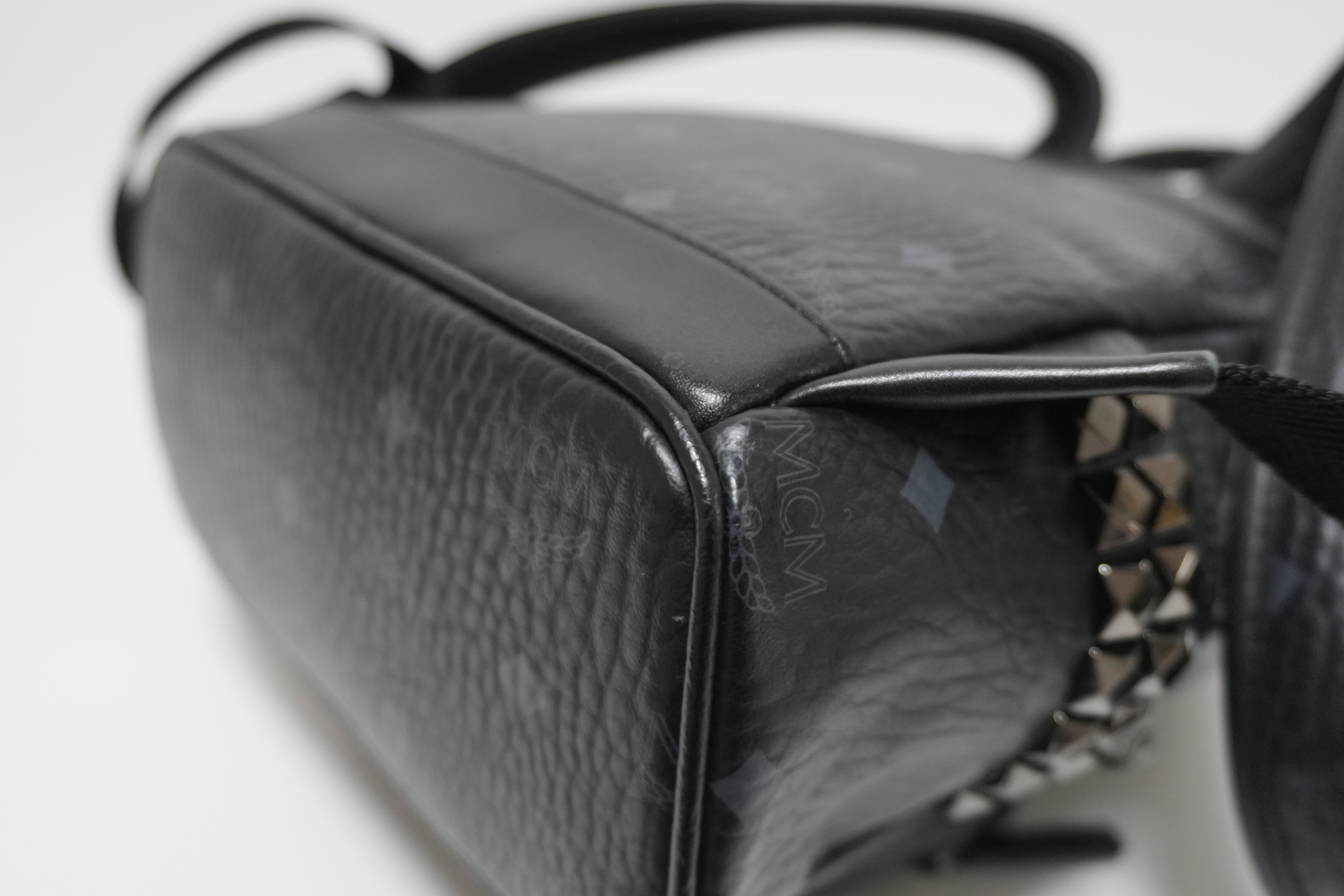 MCM Visetos Backpack Black Used