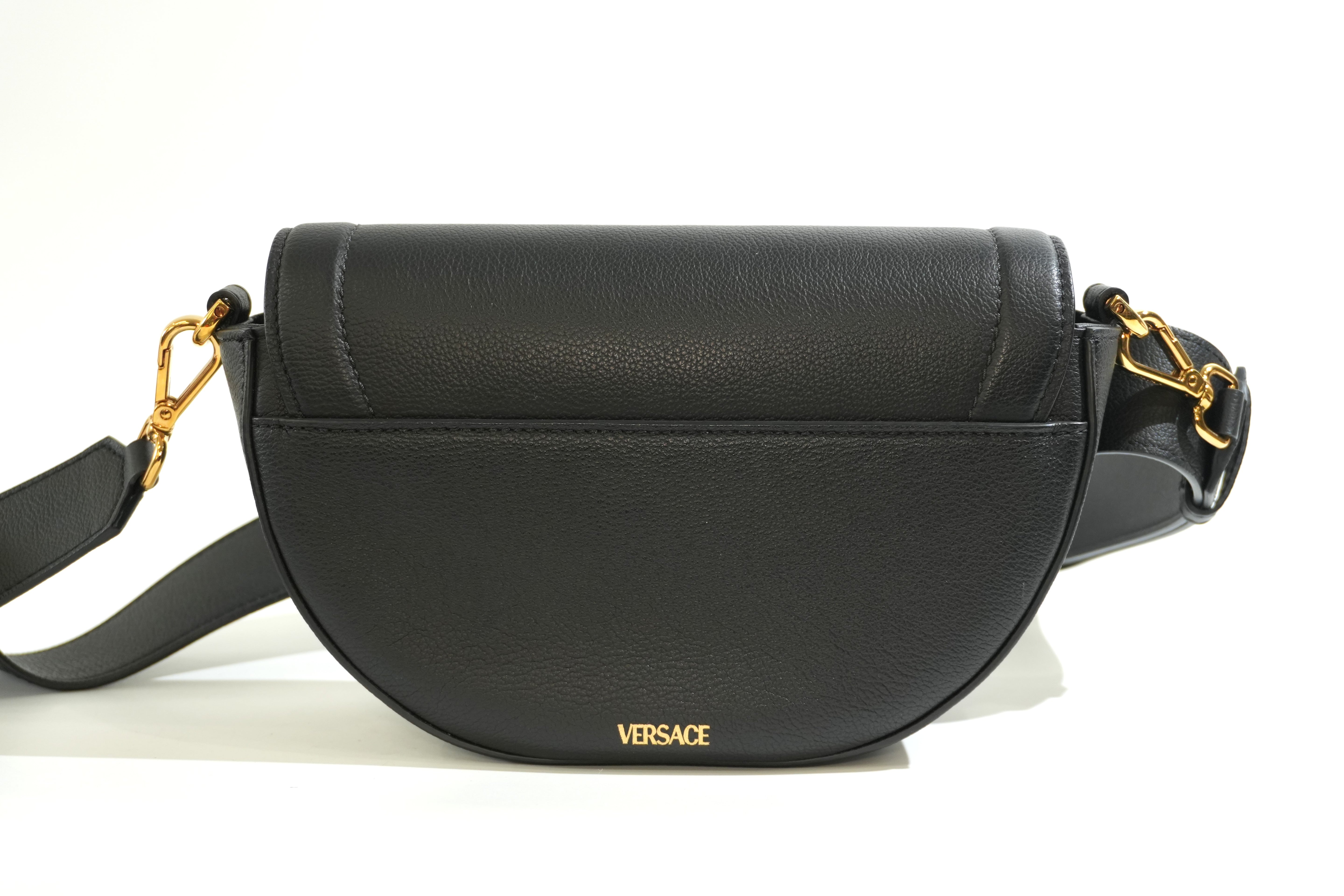 Pre-owned Versace Crossbody Bag Black