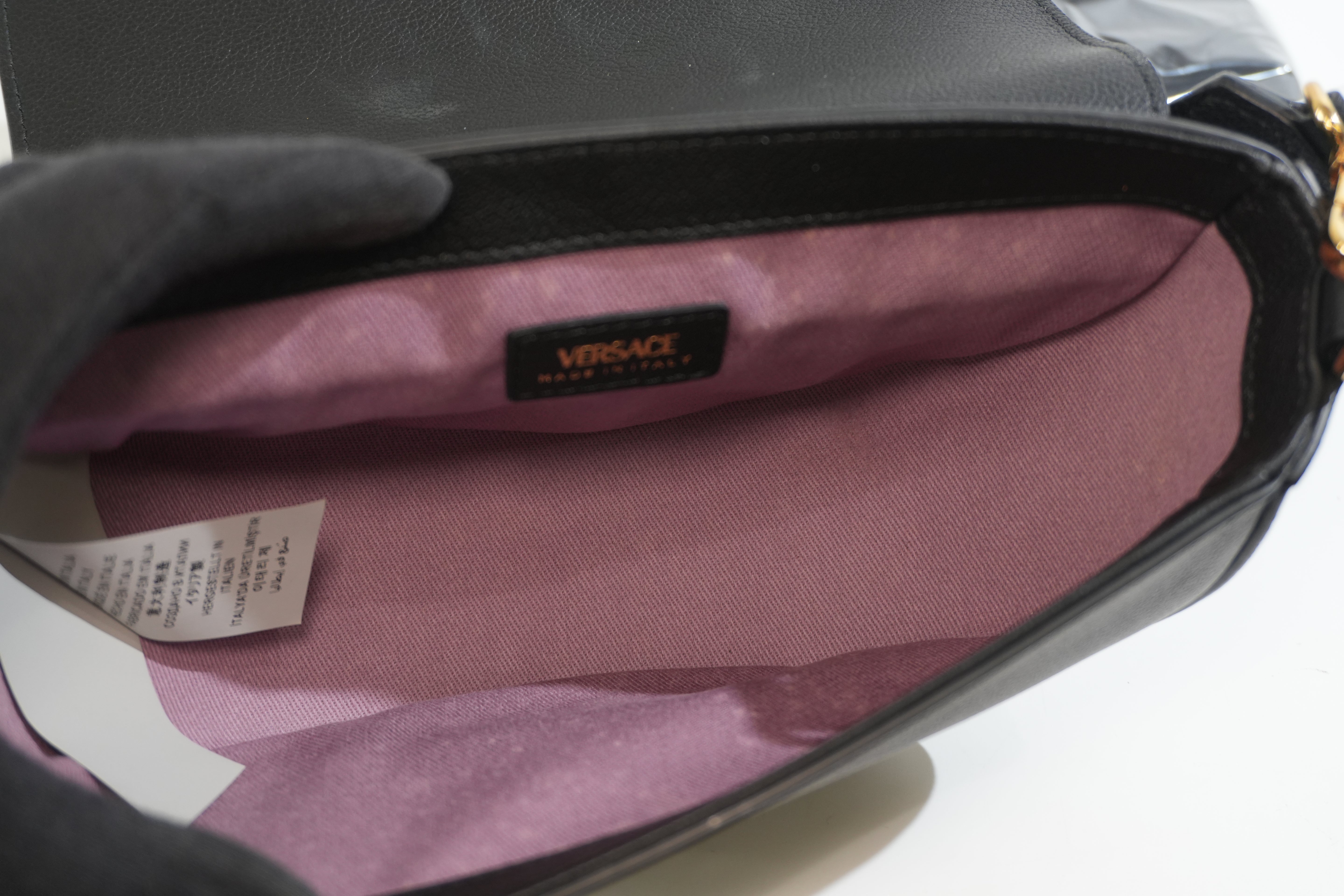 Pre-owned Versace Crossbody Bag Black