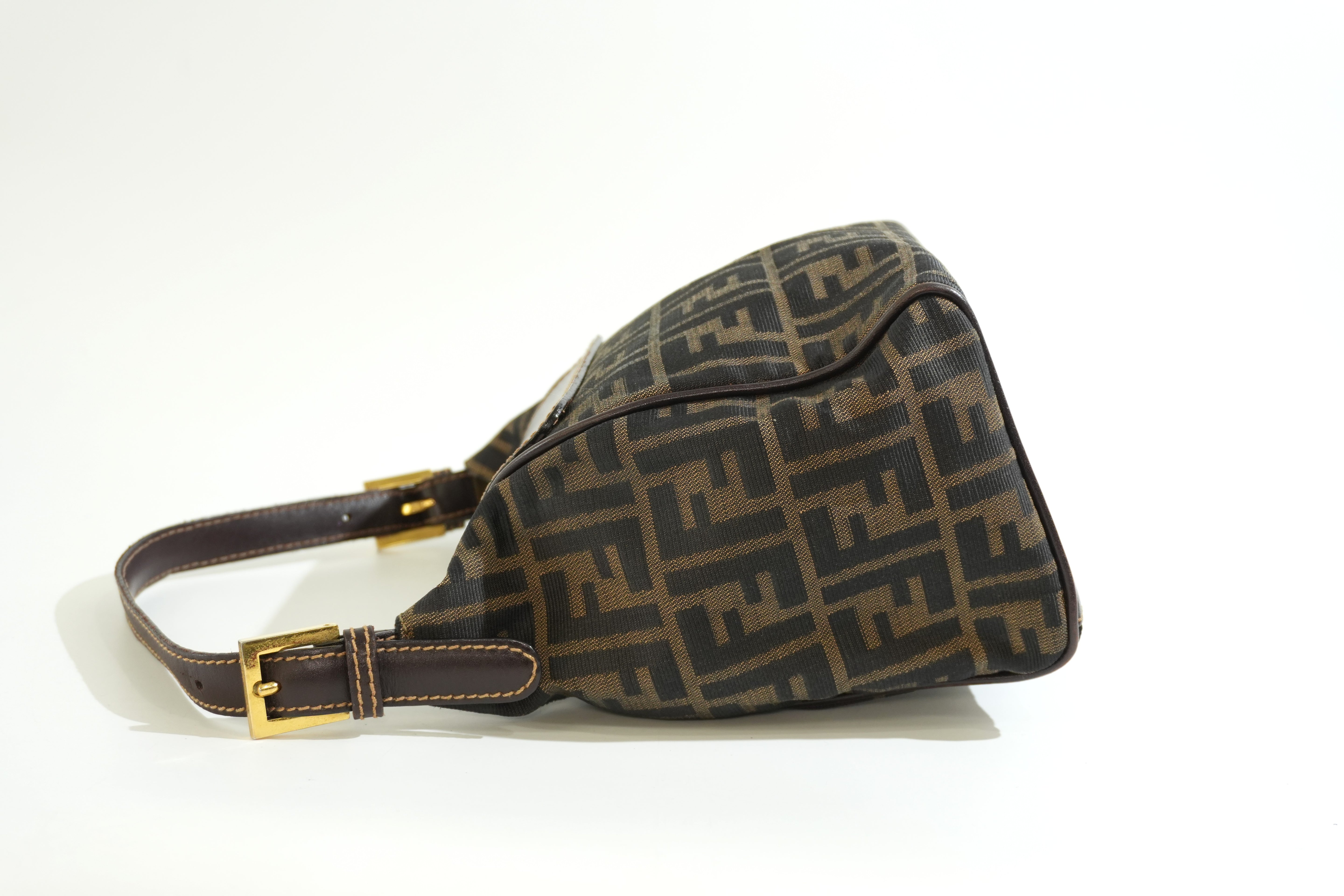 Pre-owned Fendi Zucca Handbag Brown
