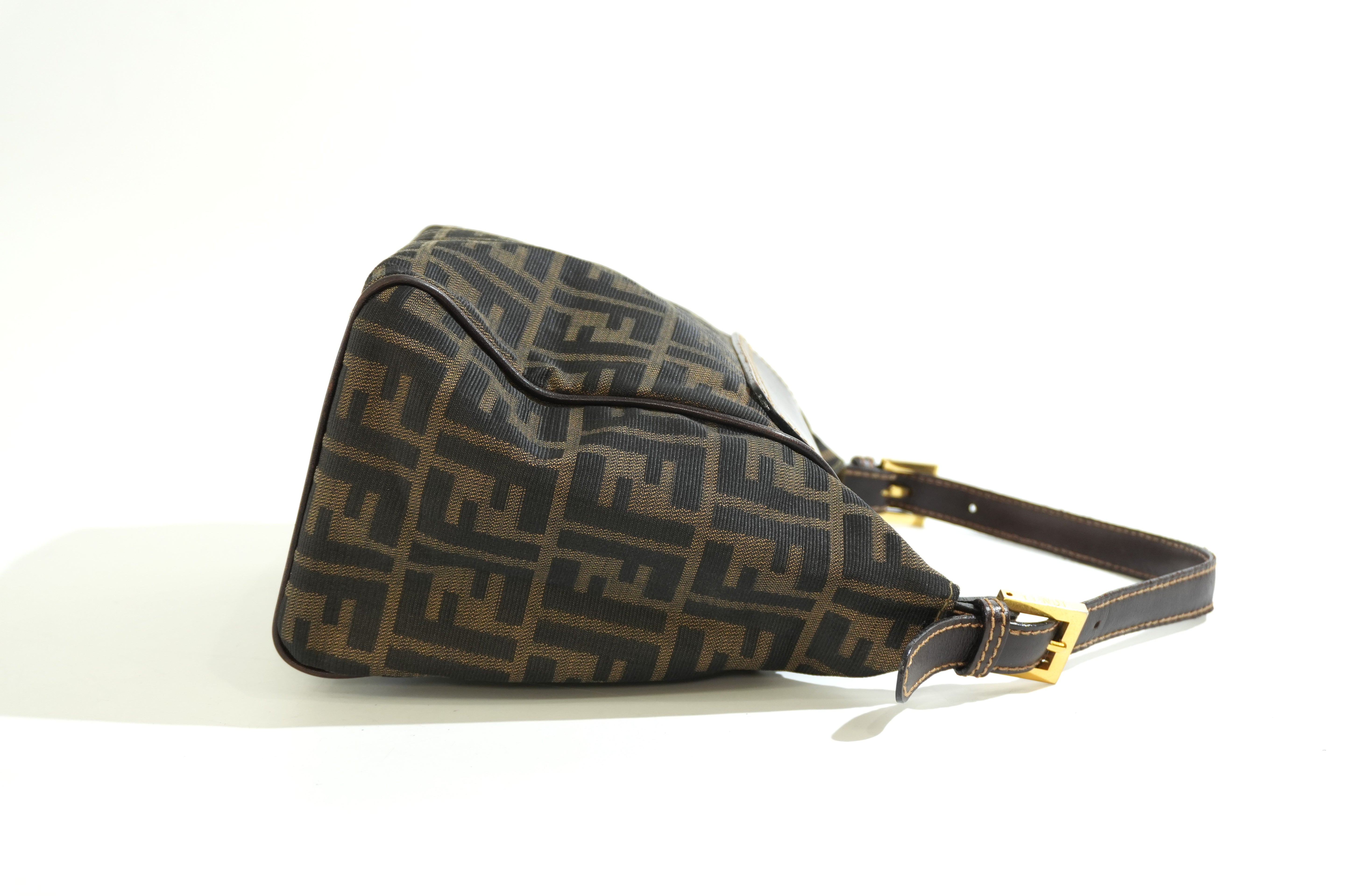 Pre-owned Fendi Zucca Handbag Brown