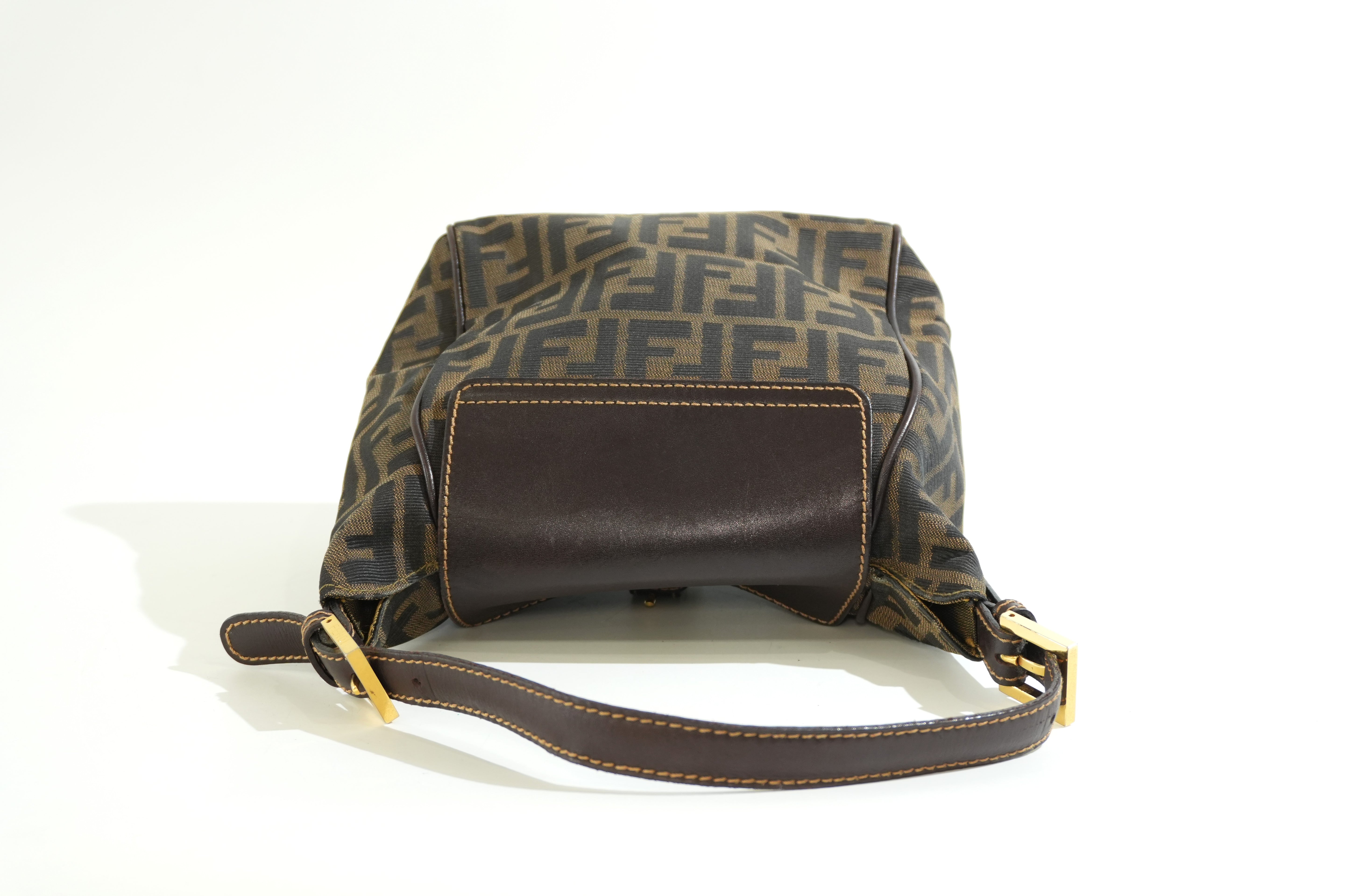 Pre-owned Fendi Zucca Handbag Brown