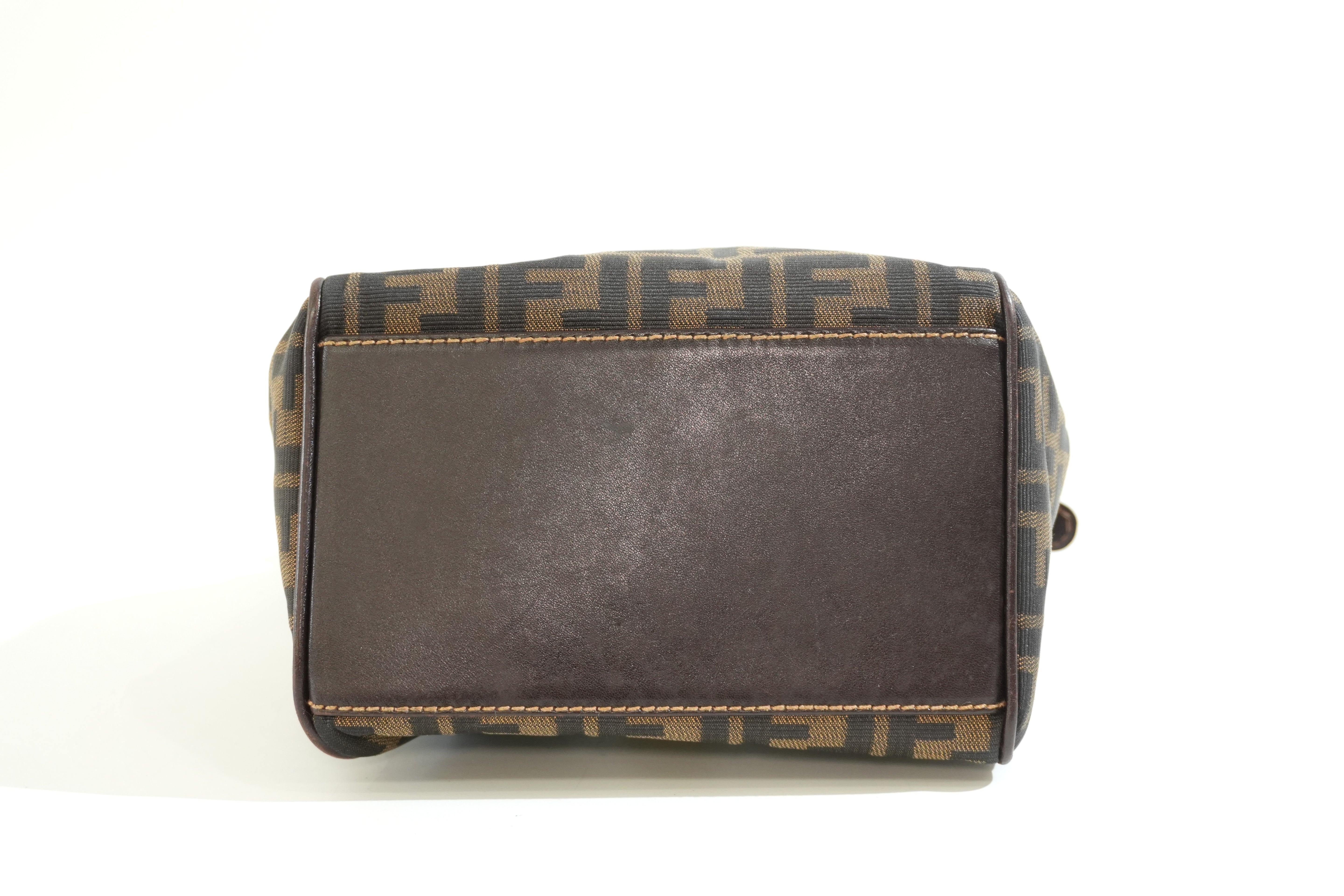 Pre-owned Fendi Zucca Handbag Brown