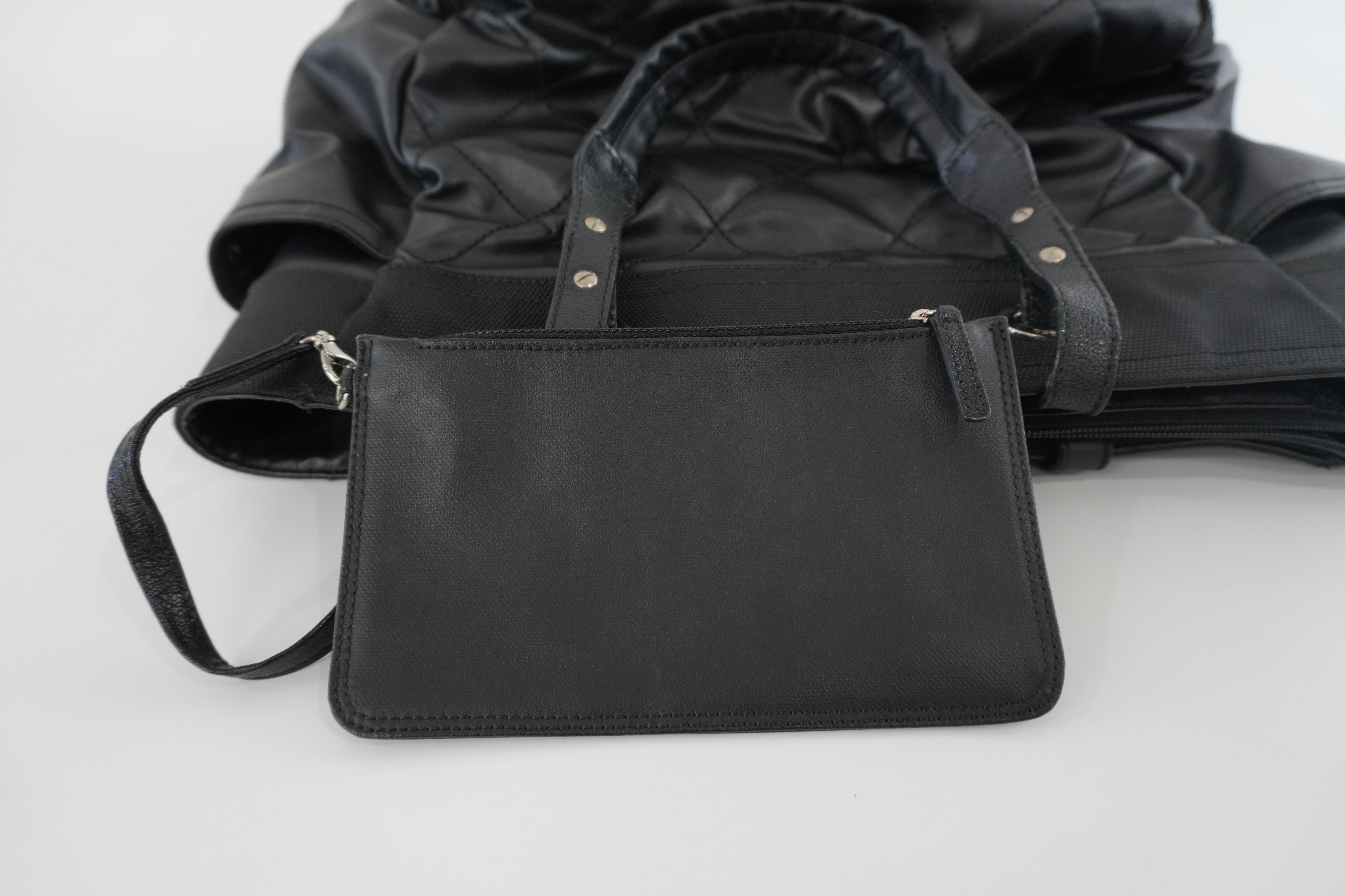 Chanel Paris Biatriz GM Tote Bag Black Used