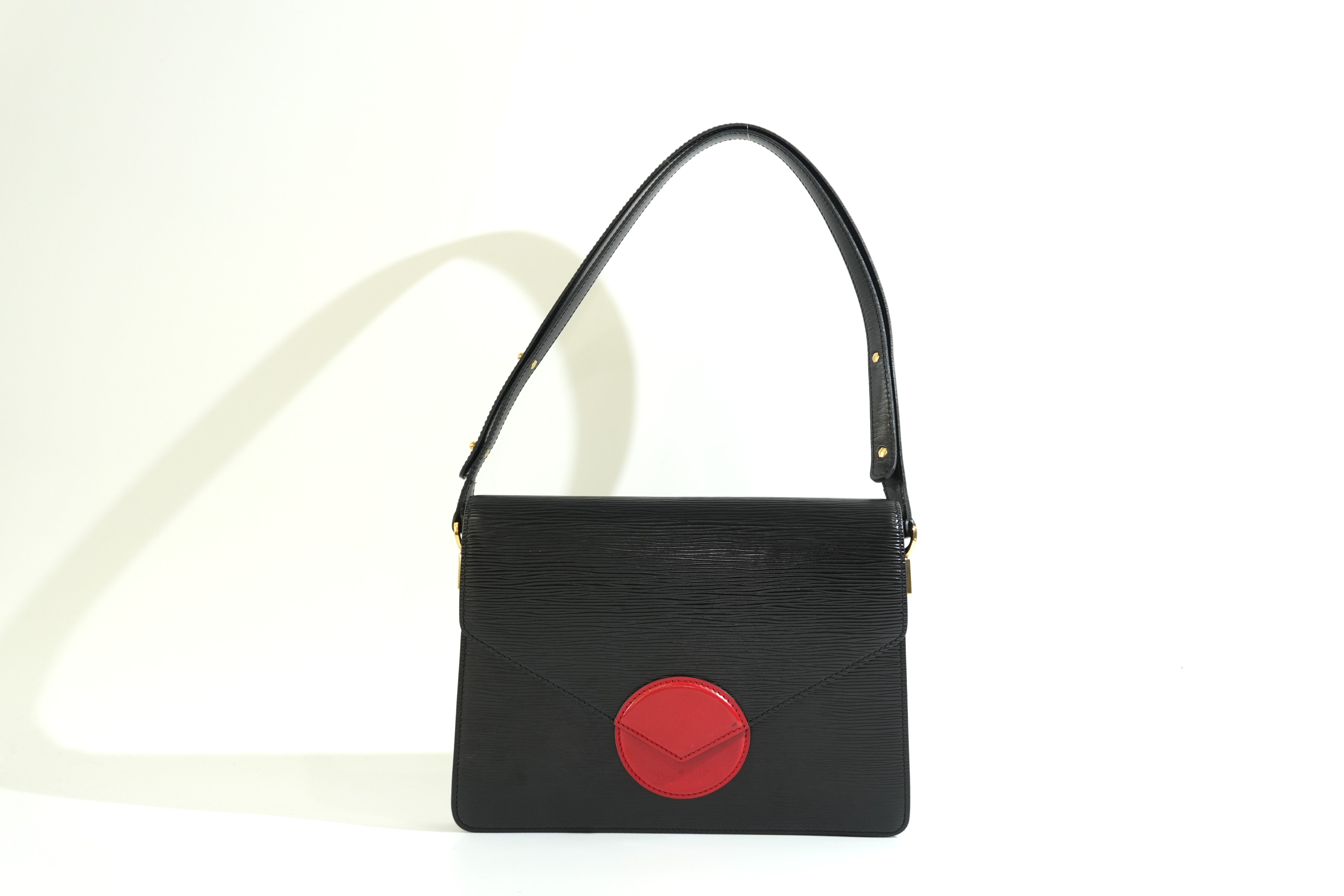 Pre-owned Louis Vuitton Epi Osh Envelope Crossbody Bag Black