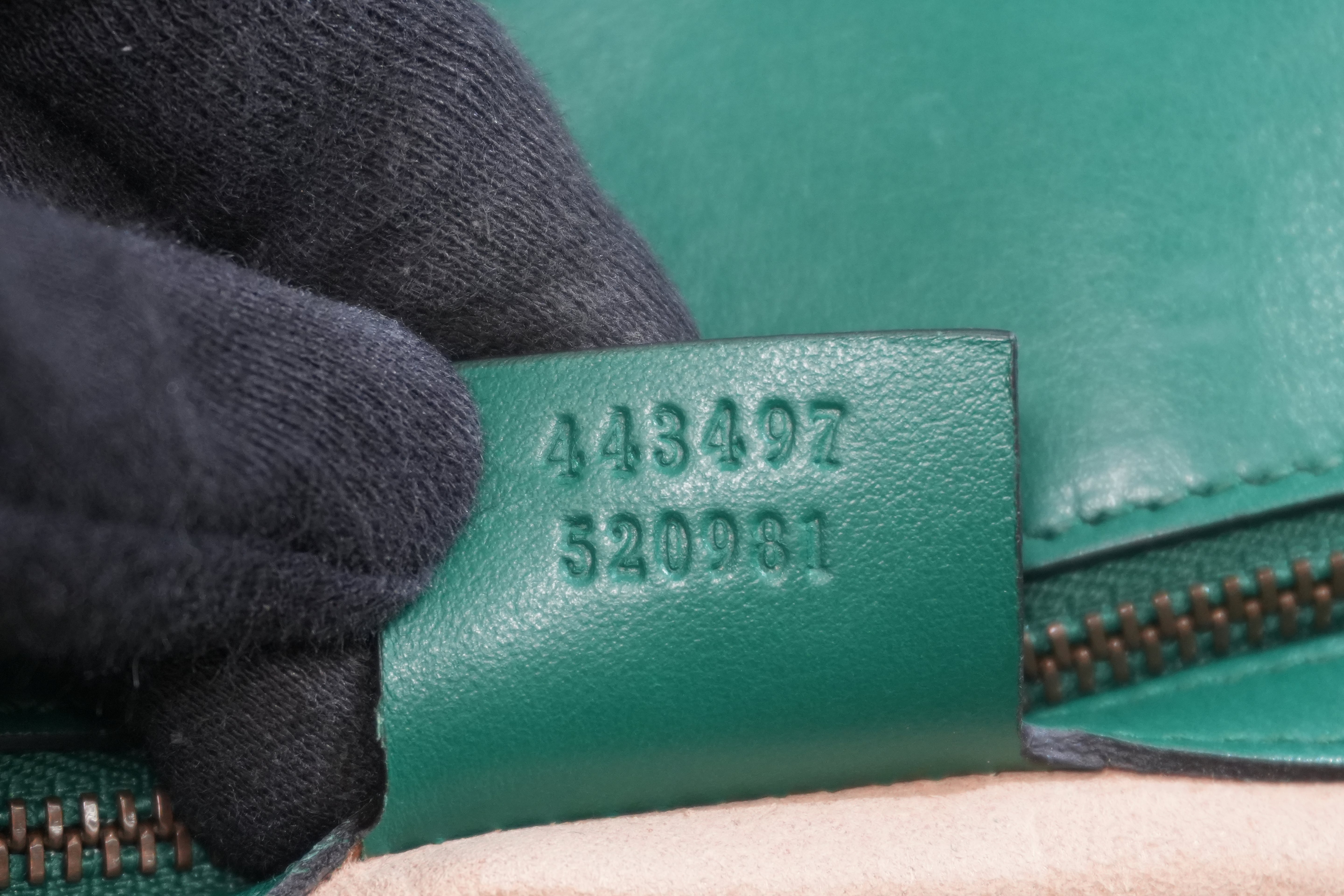 Pre-owned Gucci Marmont Chain Crossbody Bag Green
