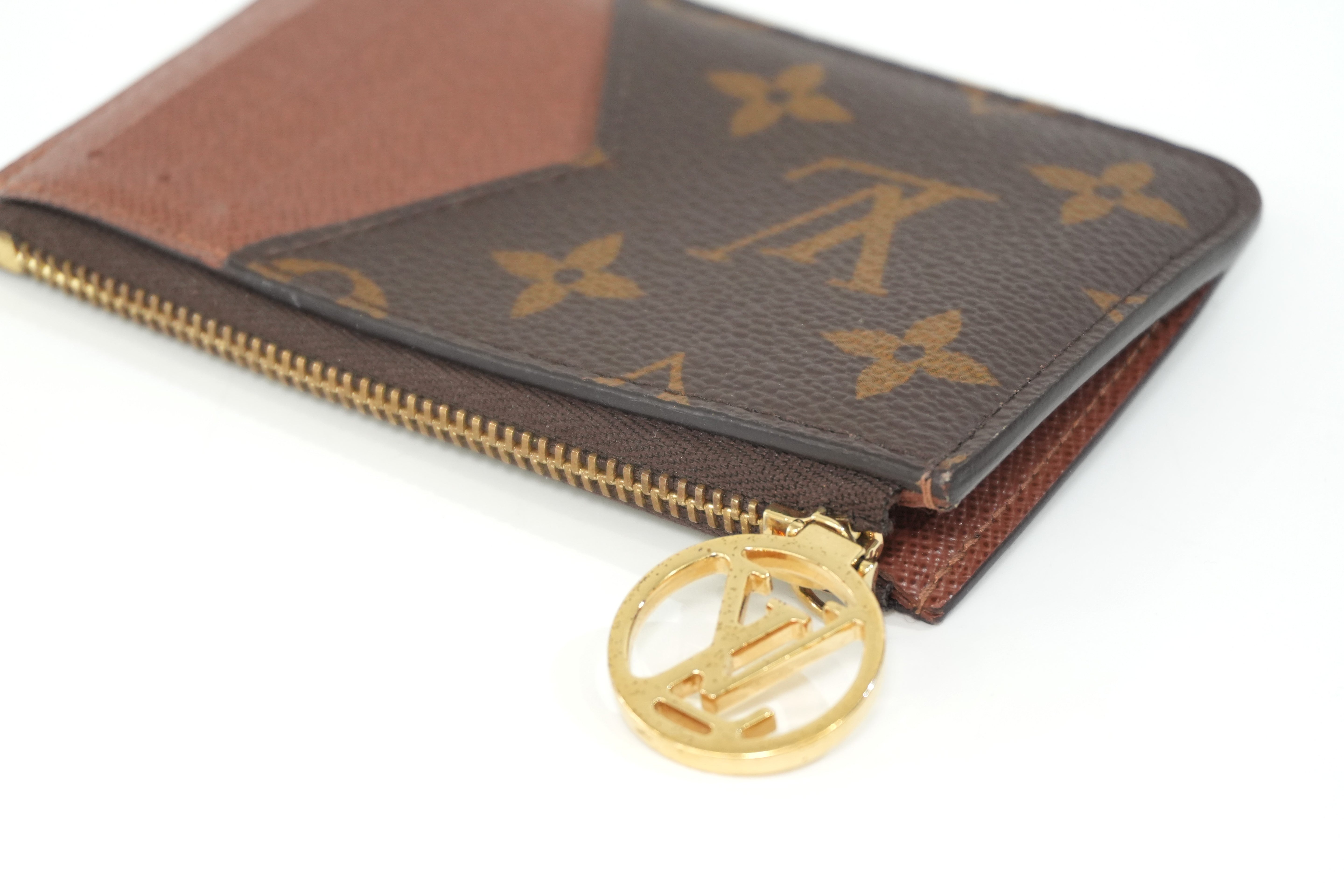 Pre-owned Louis Vuitton Monogram Romy Card Case