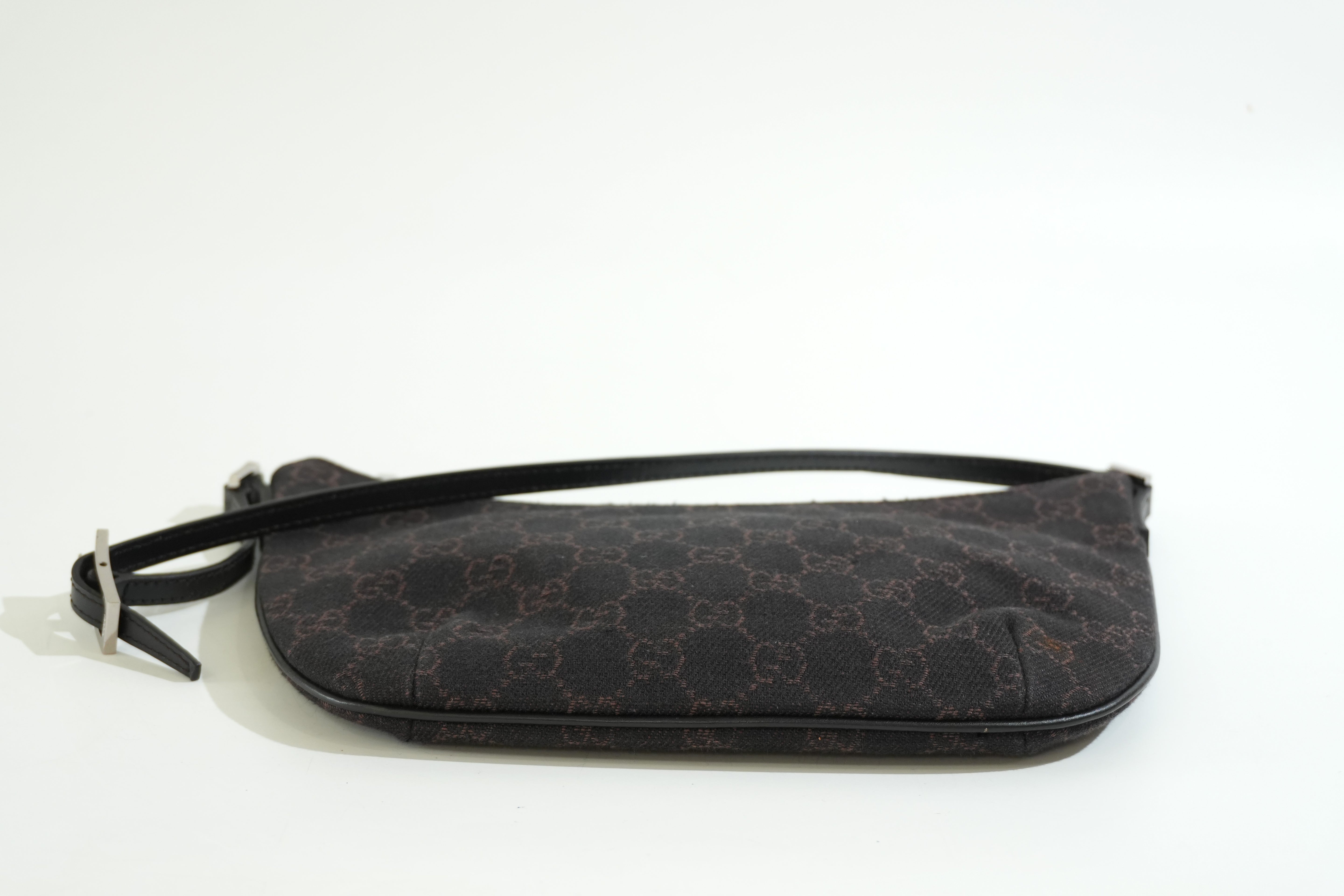 Pre-owned Gucci Guccisima Hobo Shoulder Bag Brown