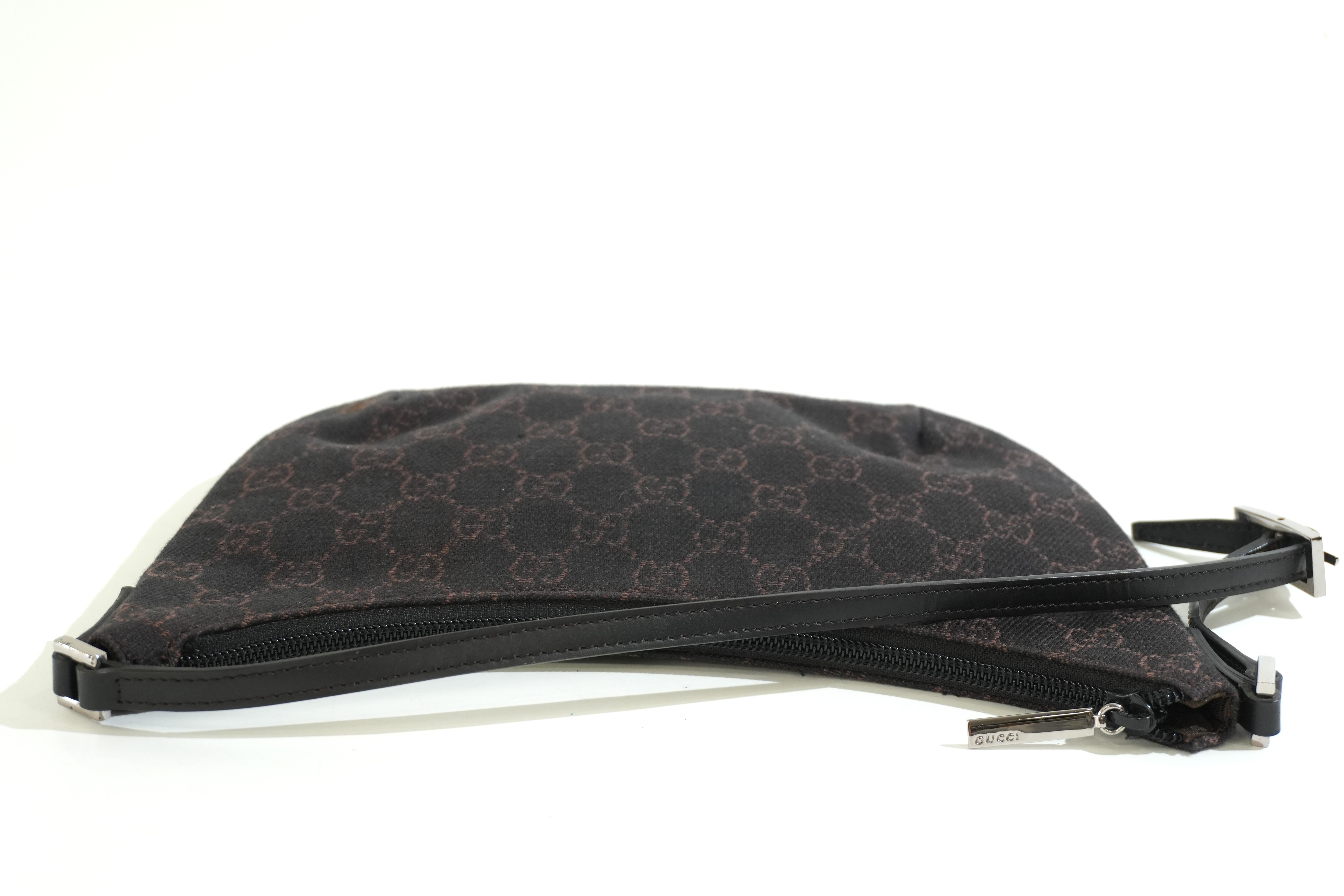 Pre-owned Gucci Guccisima Hobo Shoulder Bag Brown