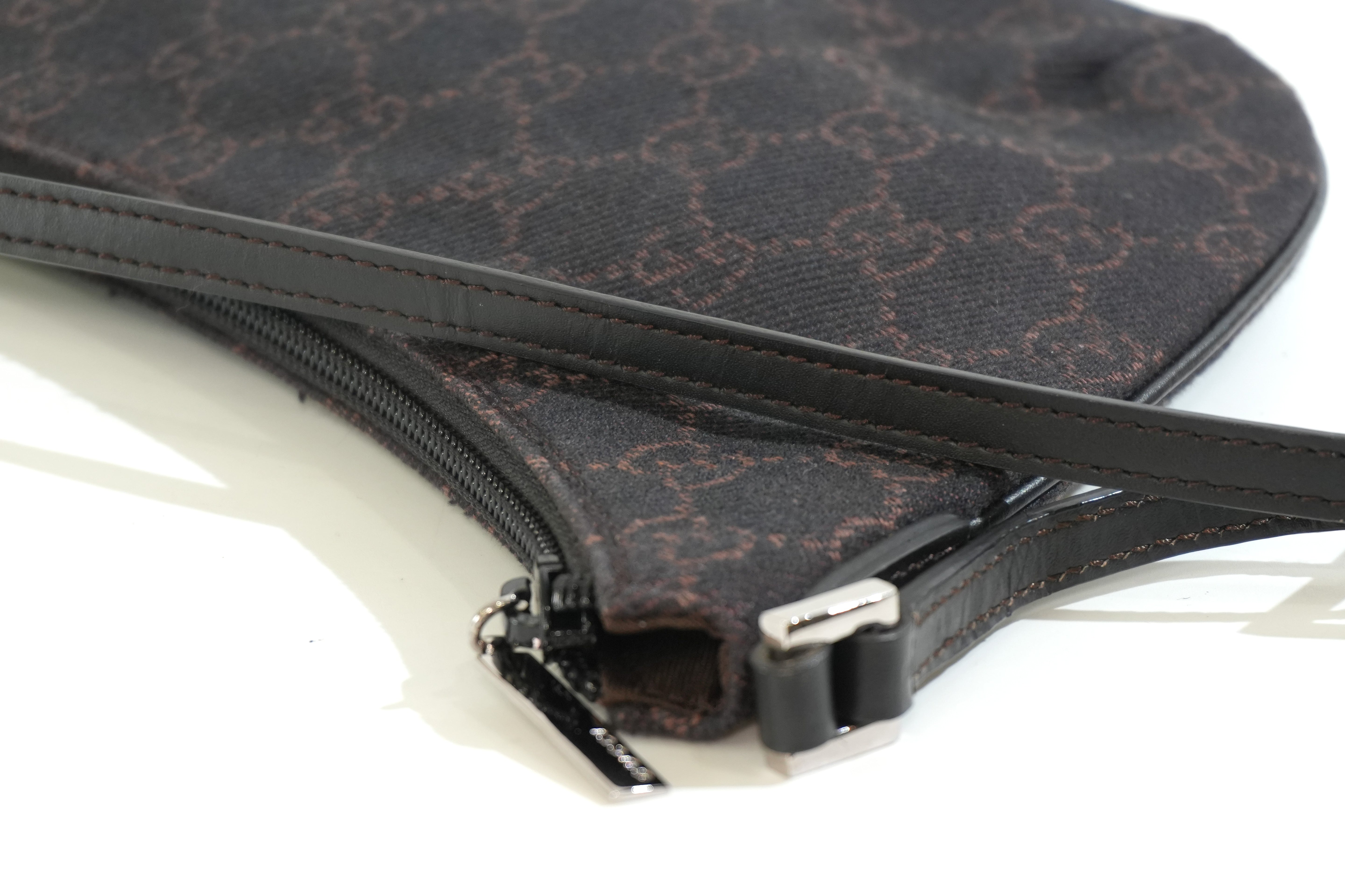 Pre-owned Gucci Guccisima Hobo Shoulder Bag Brown