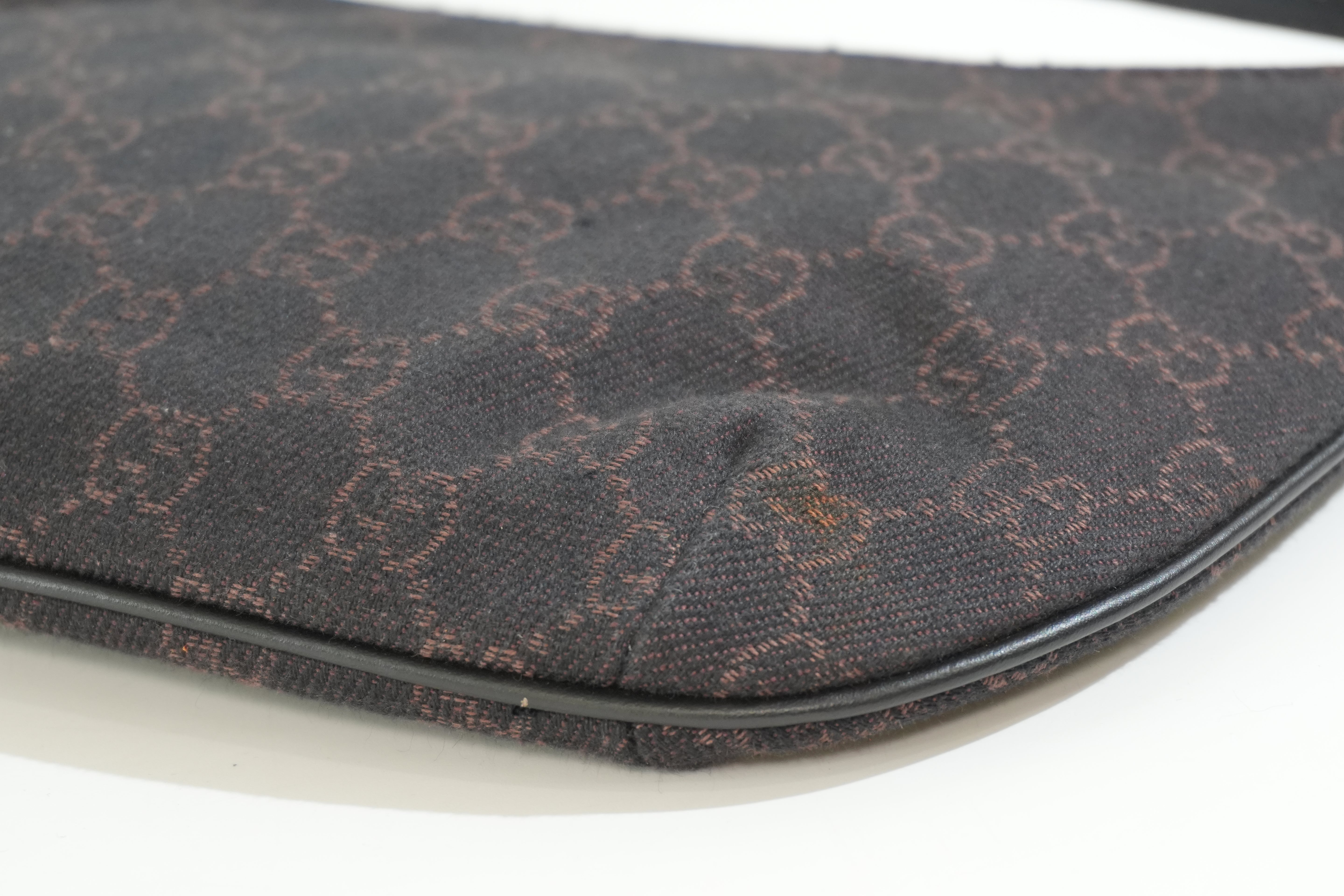 Pre-owned Gucci Guccisima Hobo Shoulder Bag Brown