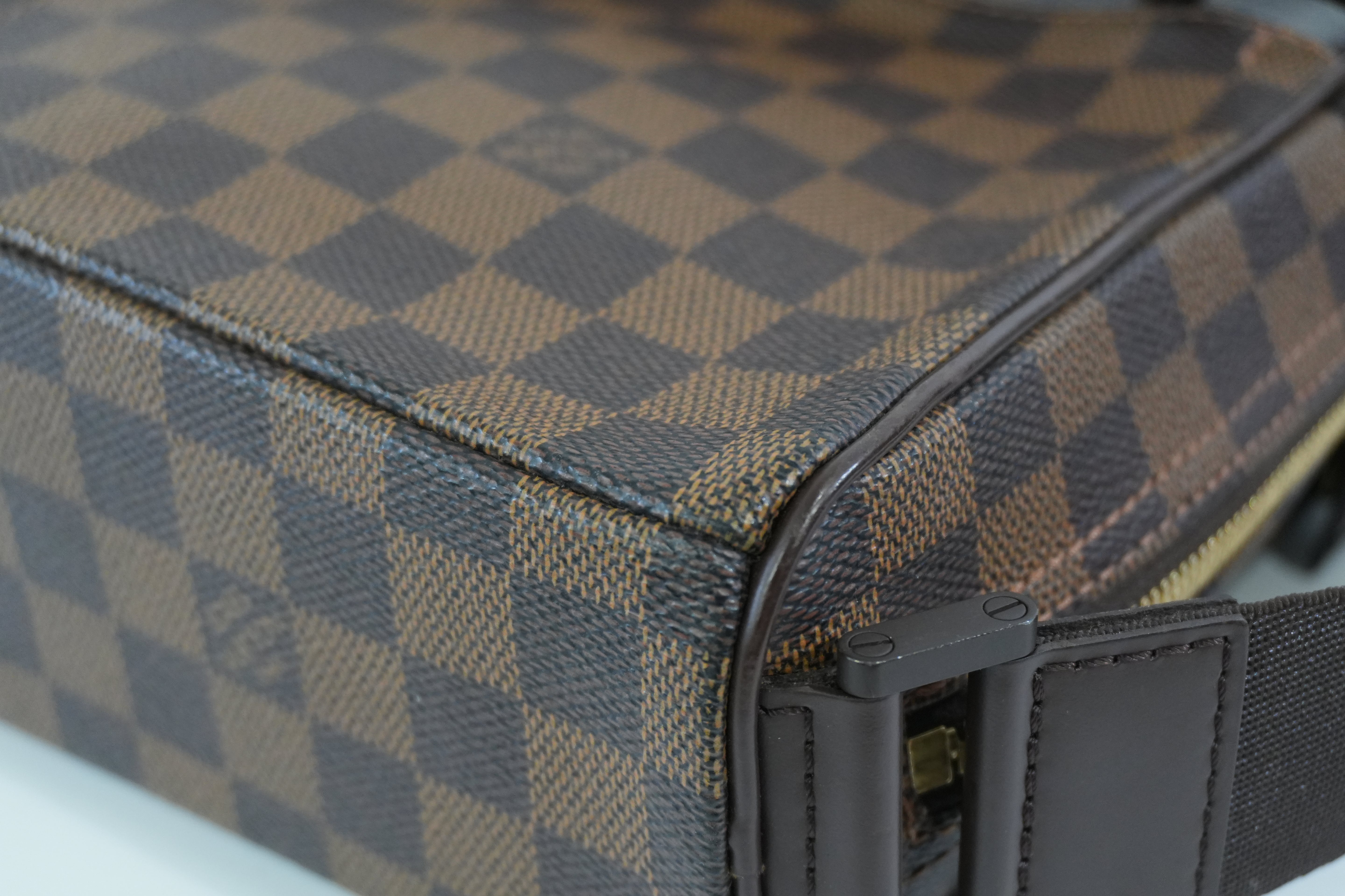 Pre-owned Louis Vuitton Damier Ebene Olav PM Crossbody Bag