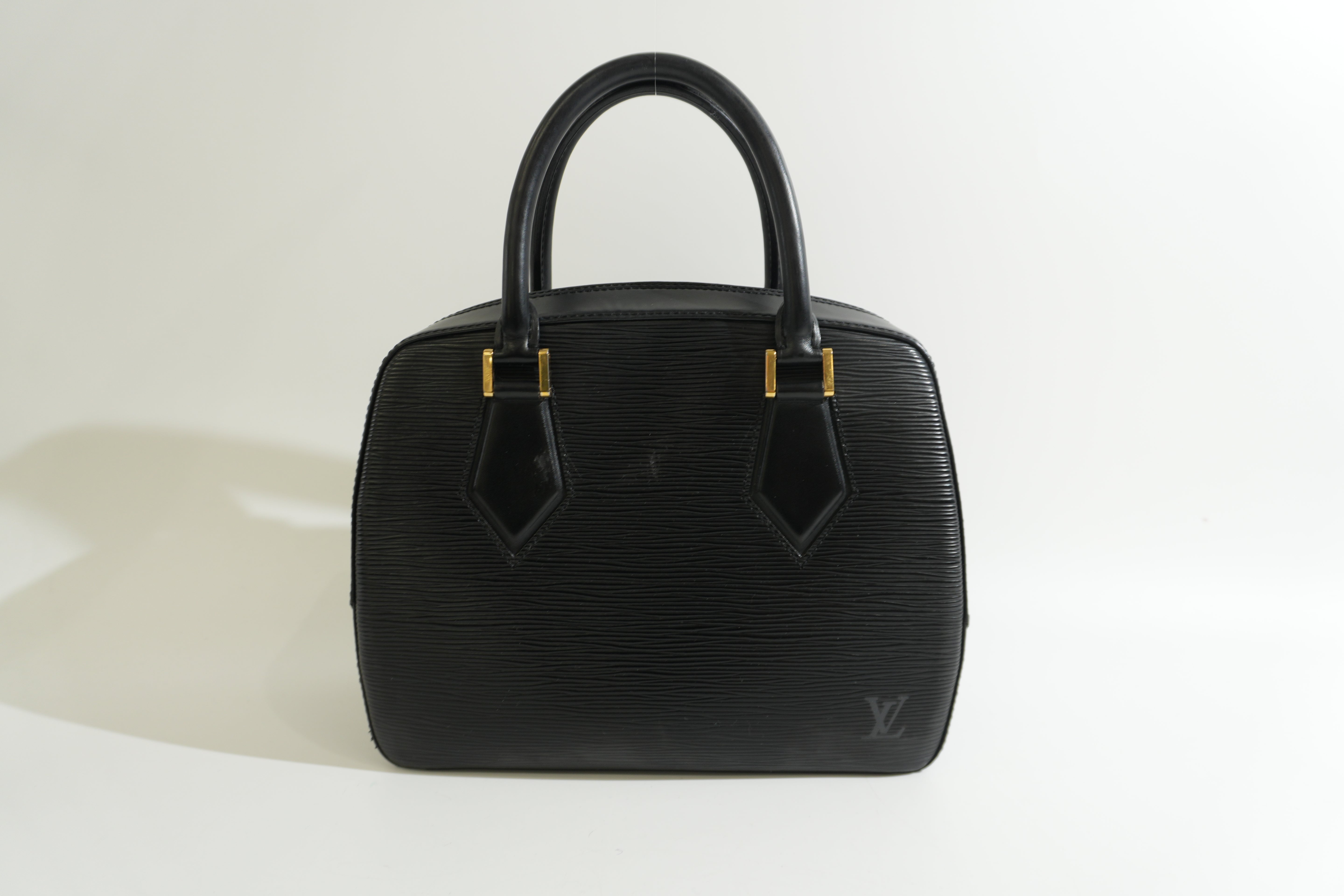 Pre-owned Louis Vuitton Epi Sablon Handbag Black