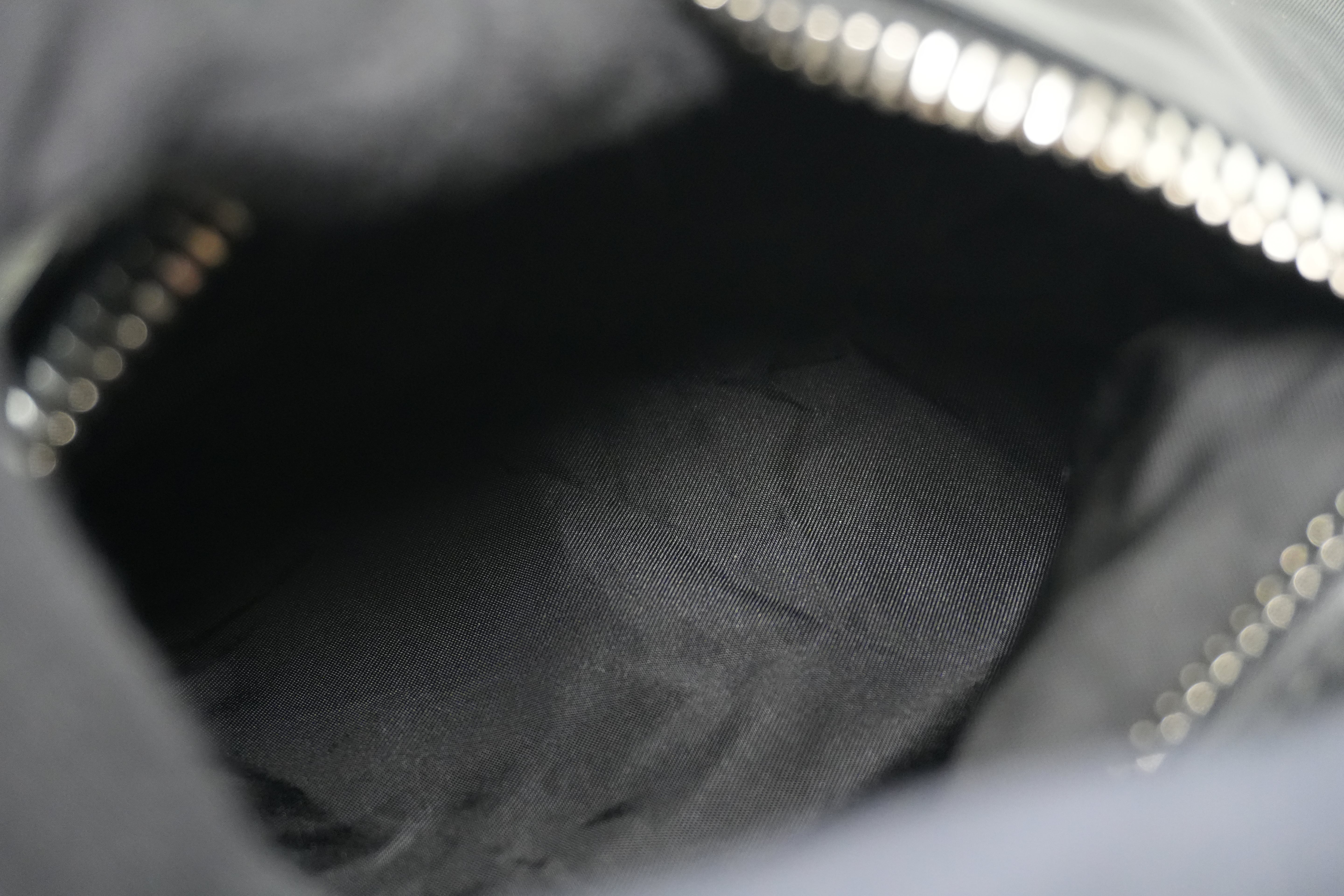 Prada Two Way Shoulder Bag Nylon Black and Blue Used