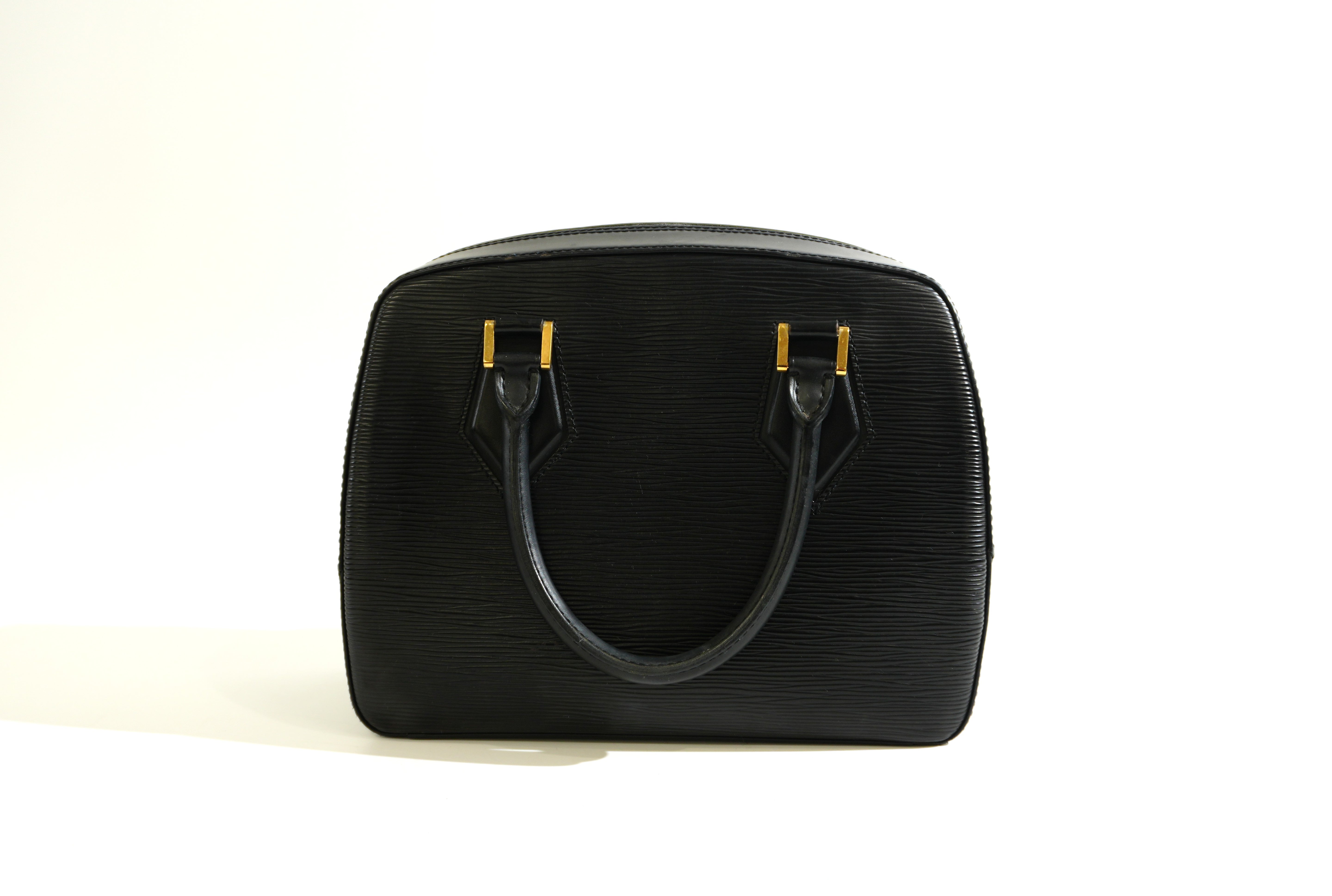 Pre-owned Louis Vuitton Epi Sablon Handbag Black