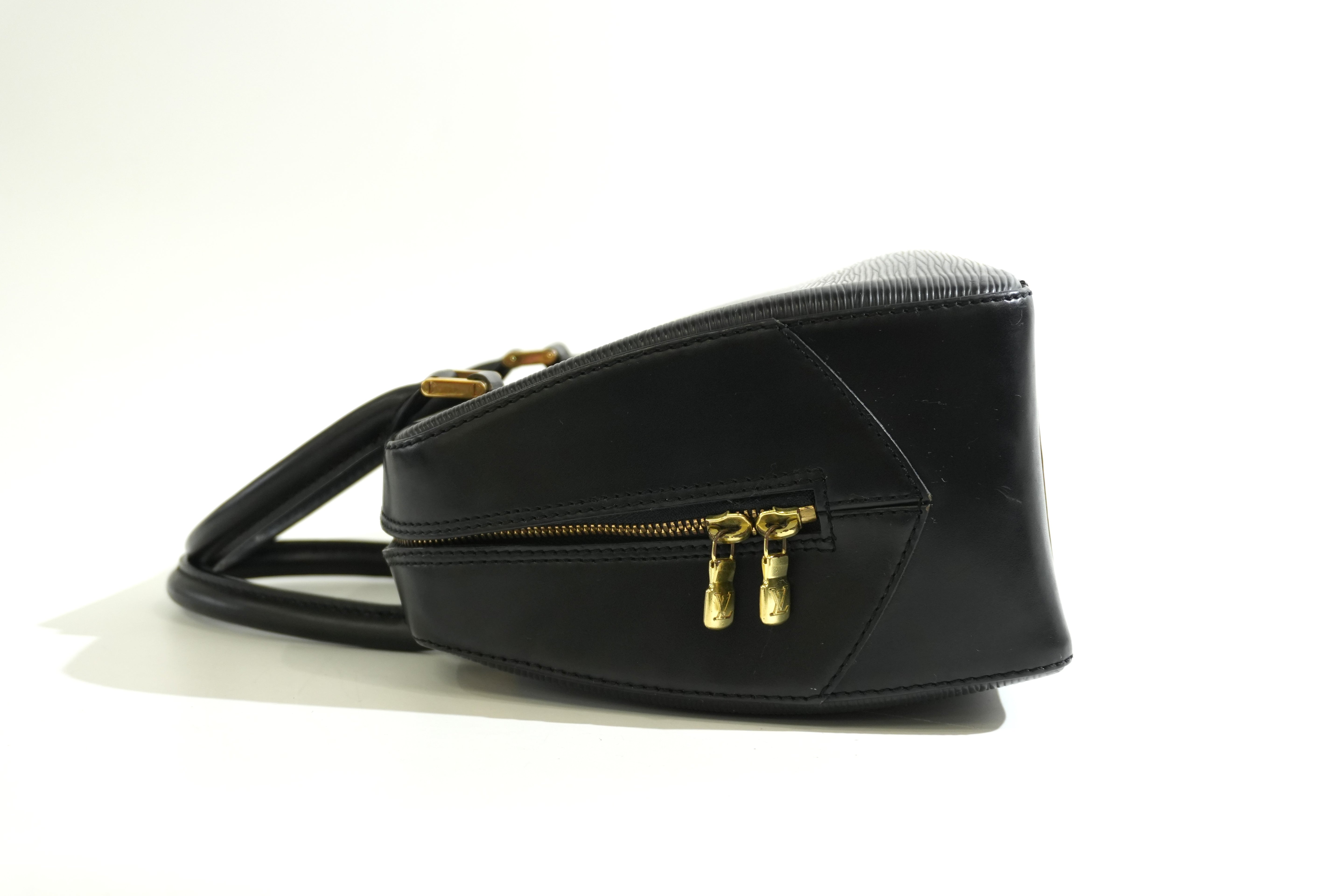 Pre-owned Louis Vuitton Epi Sablon Handbag Black