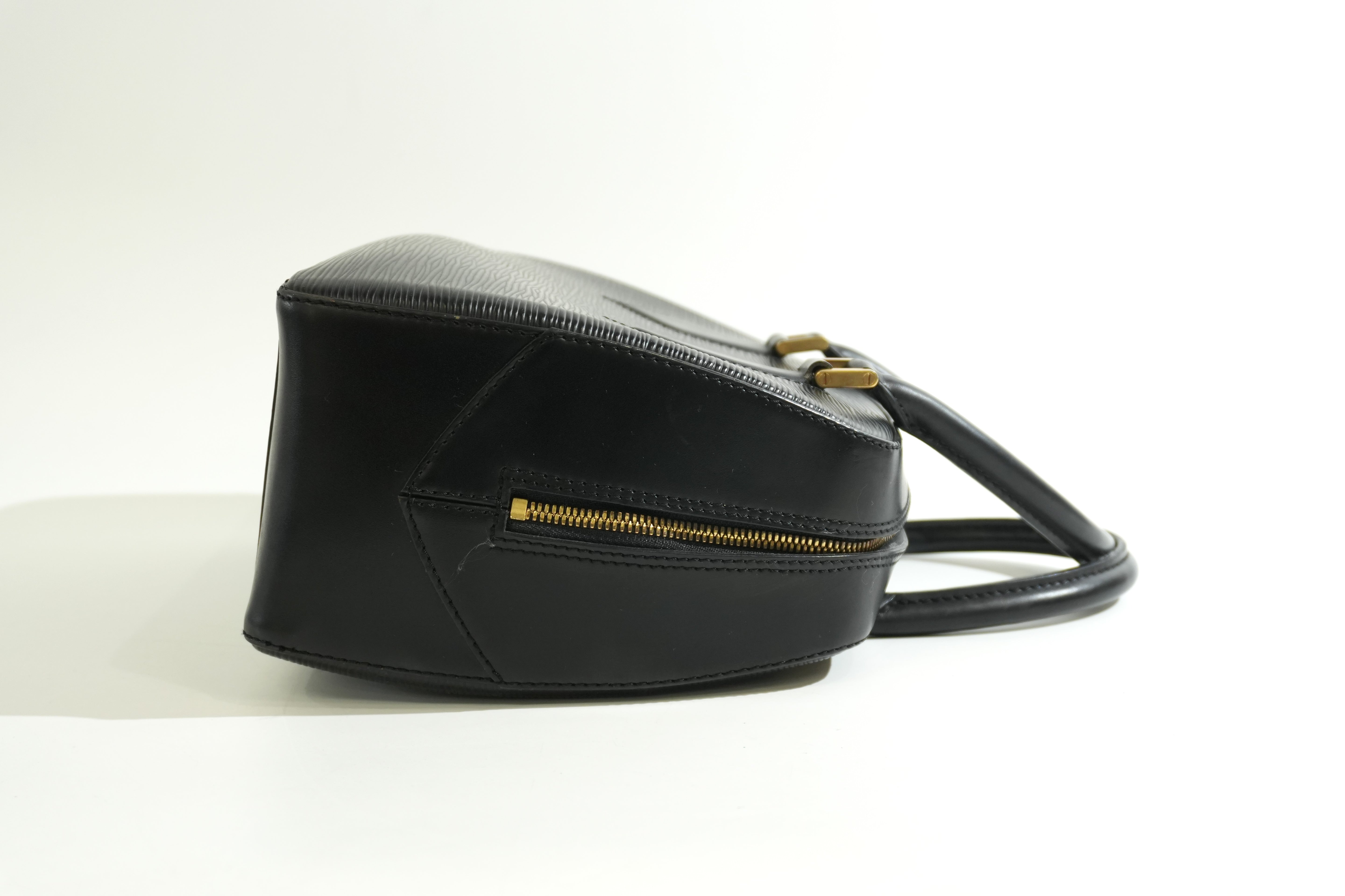 Pre-owned Louis Vuitton Epi Sablon Handbag Black