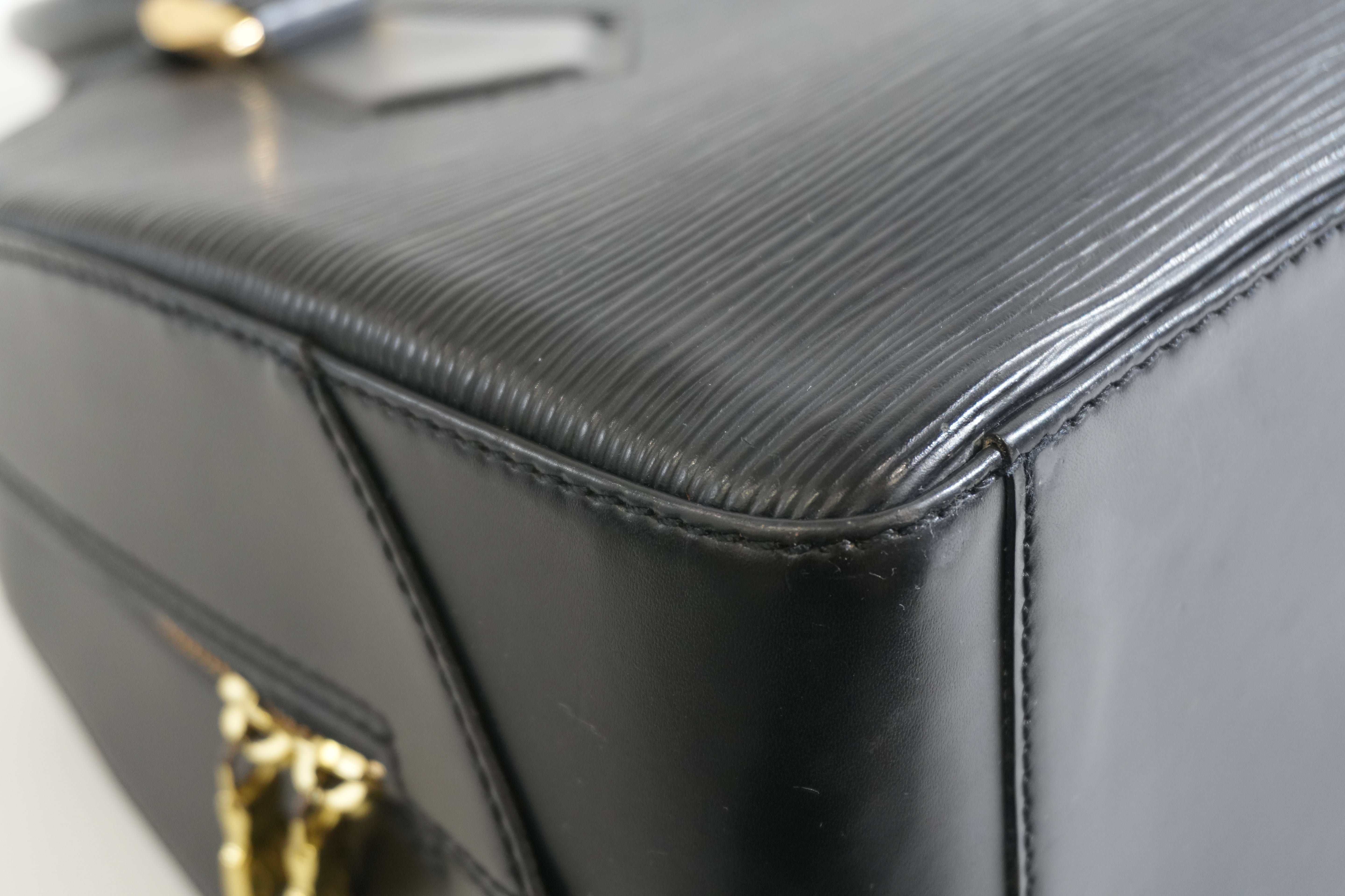 Pre-owned Louis Vuitton Epi Sablon Handbag Black