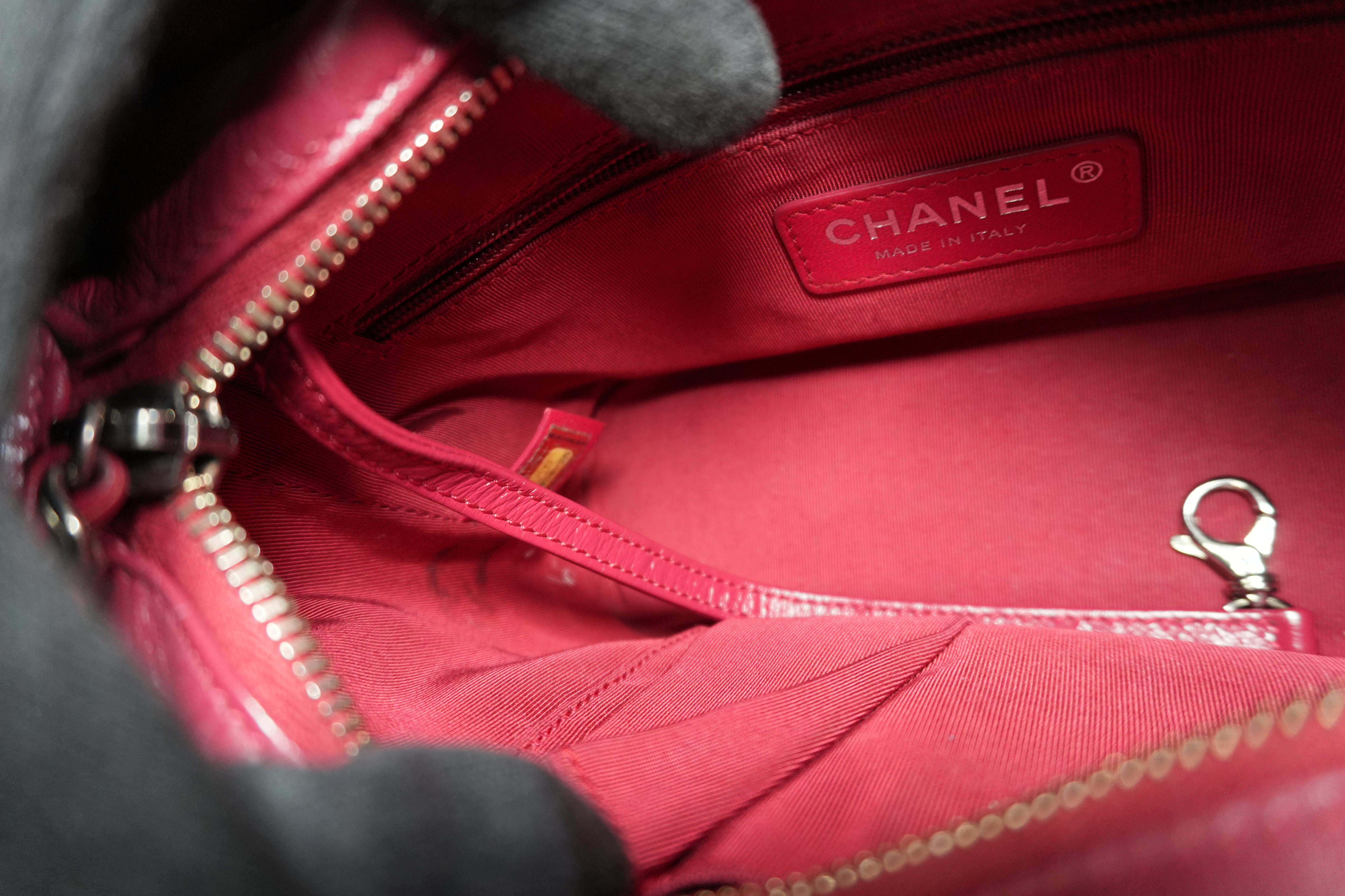 Pre-owned Chanel Gabrielle Hobo Chain Shoulder Bag Pink