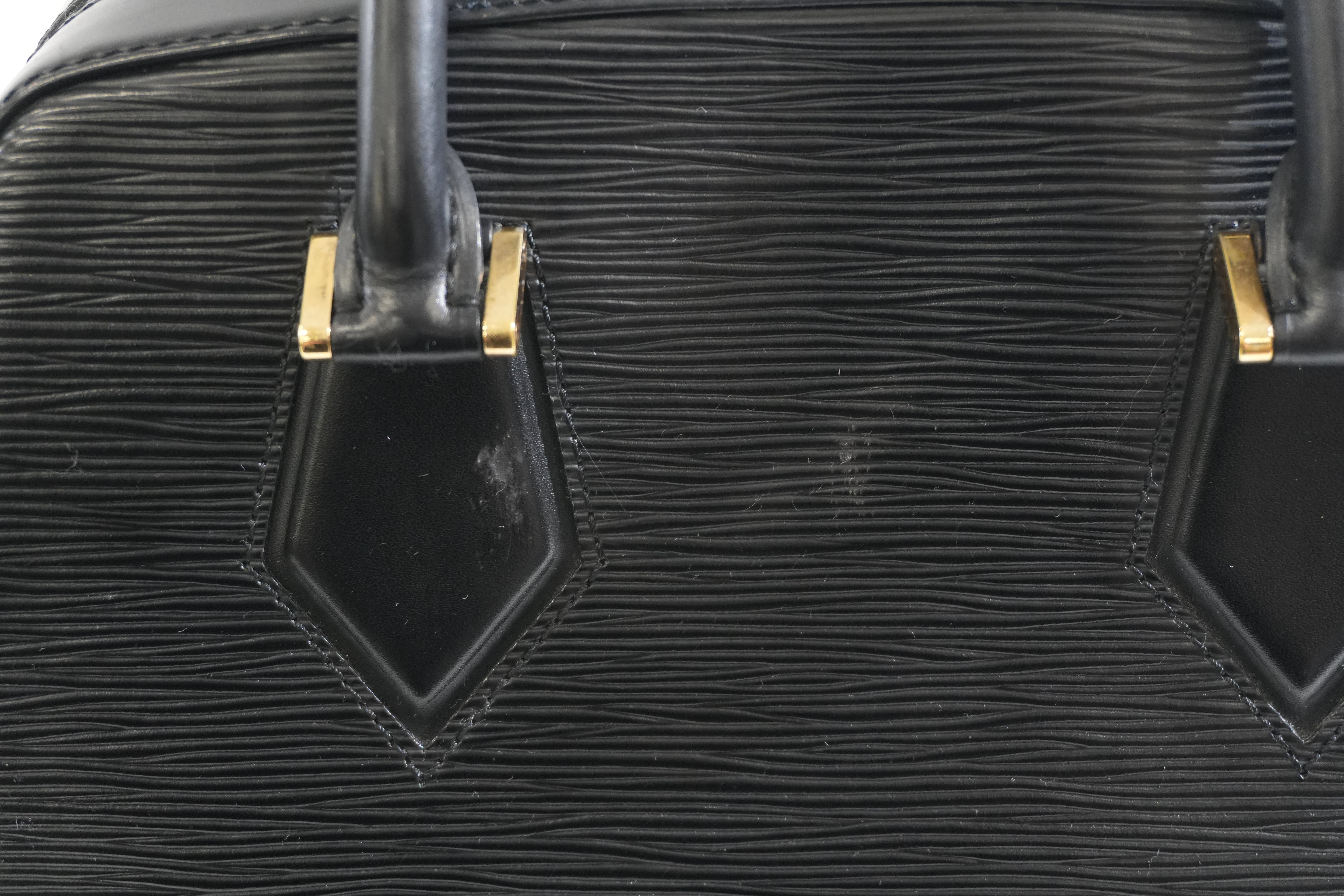 Pre-owned Louis Vuitton Epi Sablon Handbag Black