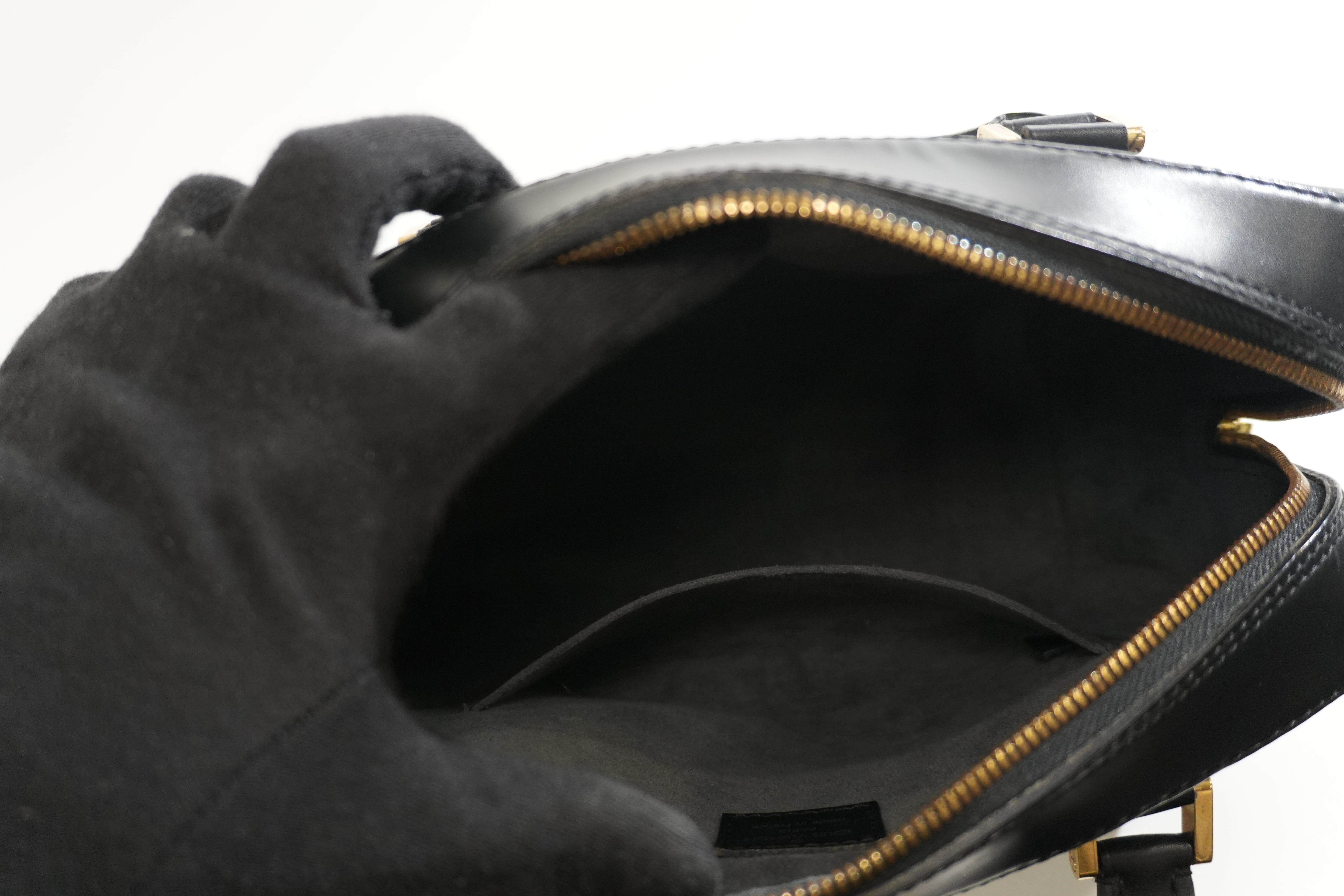 Pre-owned Louis Vuitton Epi Sablon Handbag Black