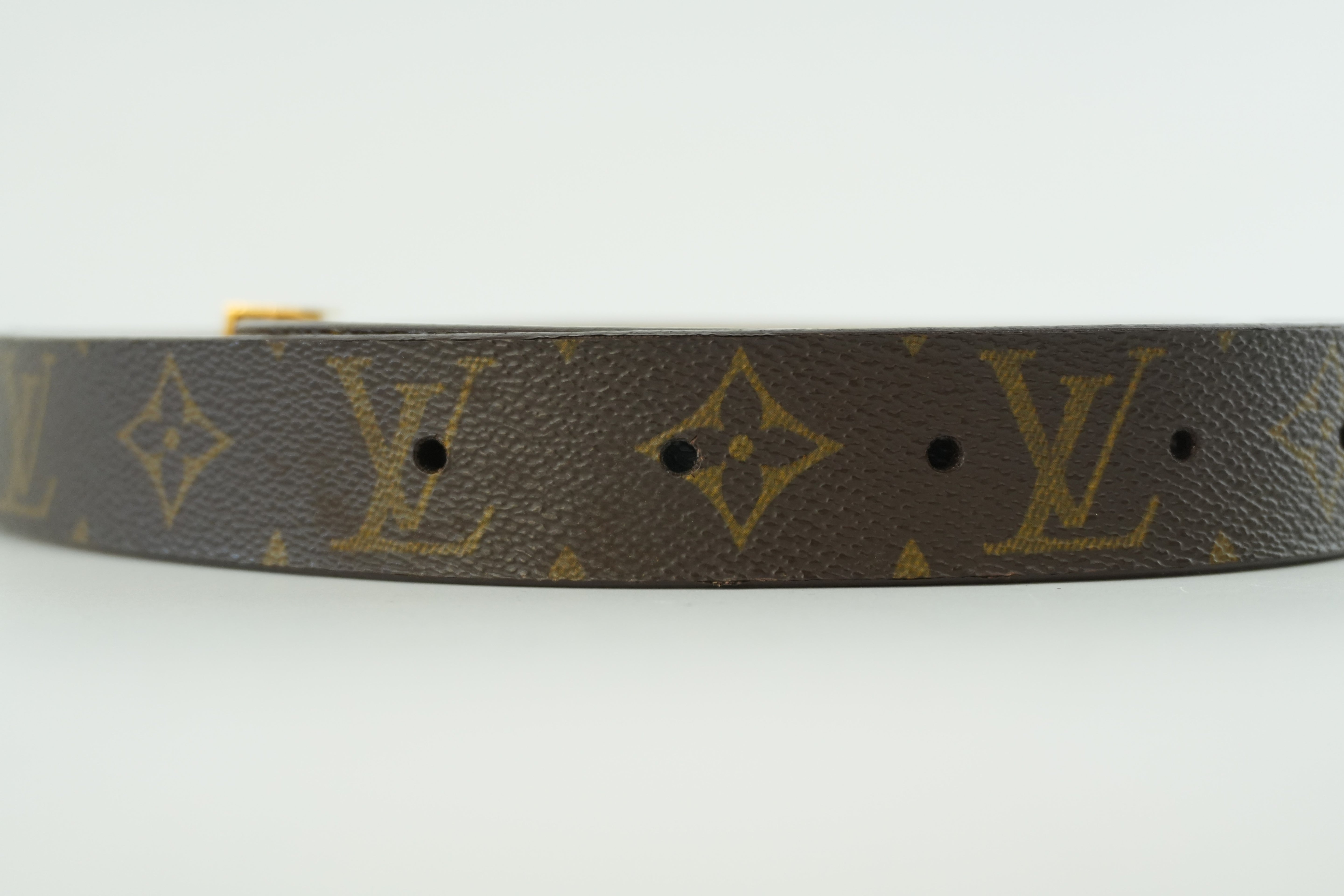 Louis Vuitton Monogram Belt Size 95 Used