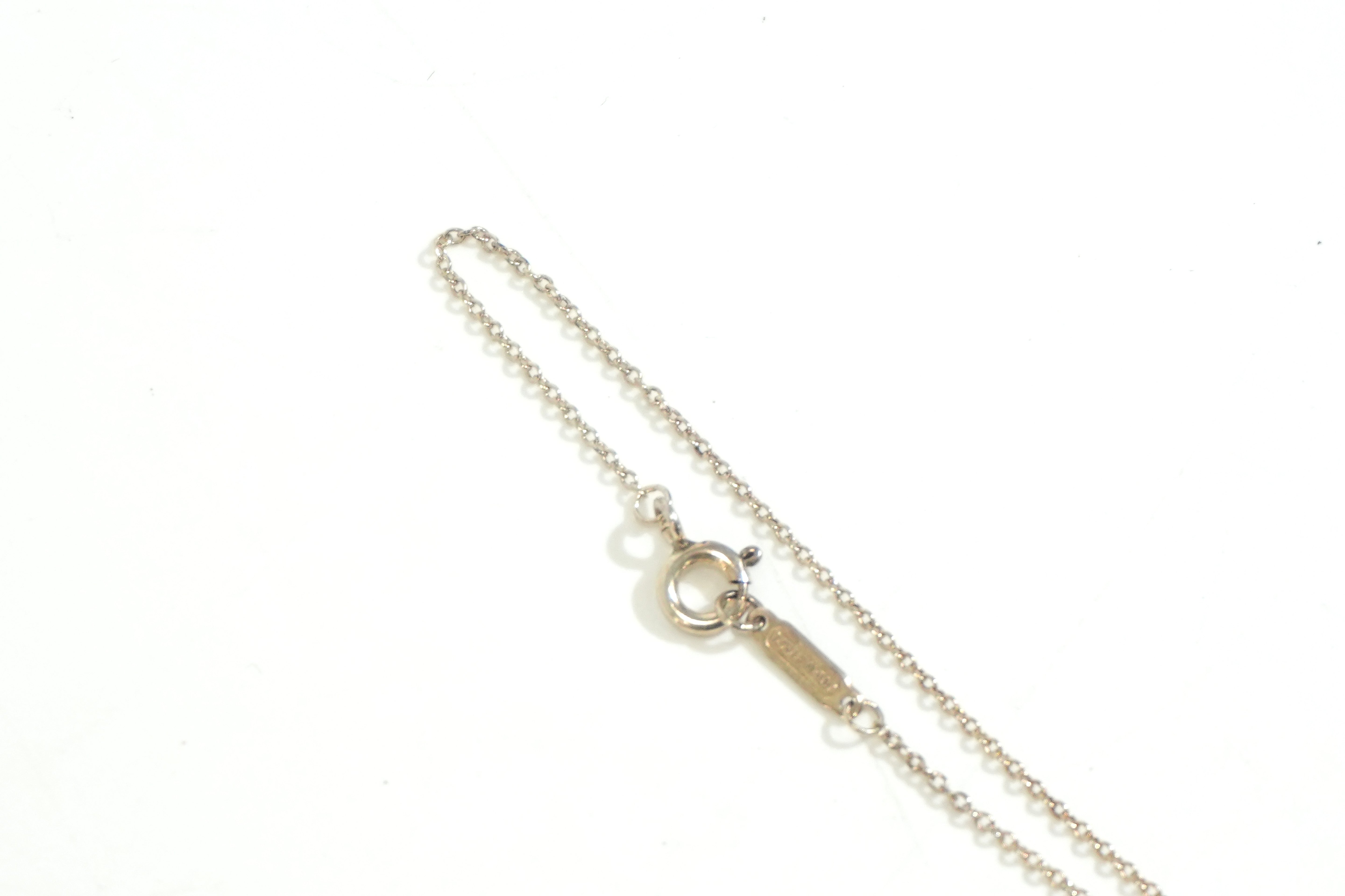 Pre-owned Tiffany & Co. Silver Ring Necklace