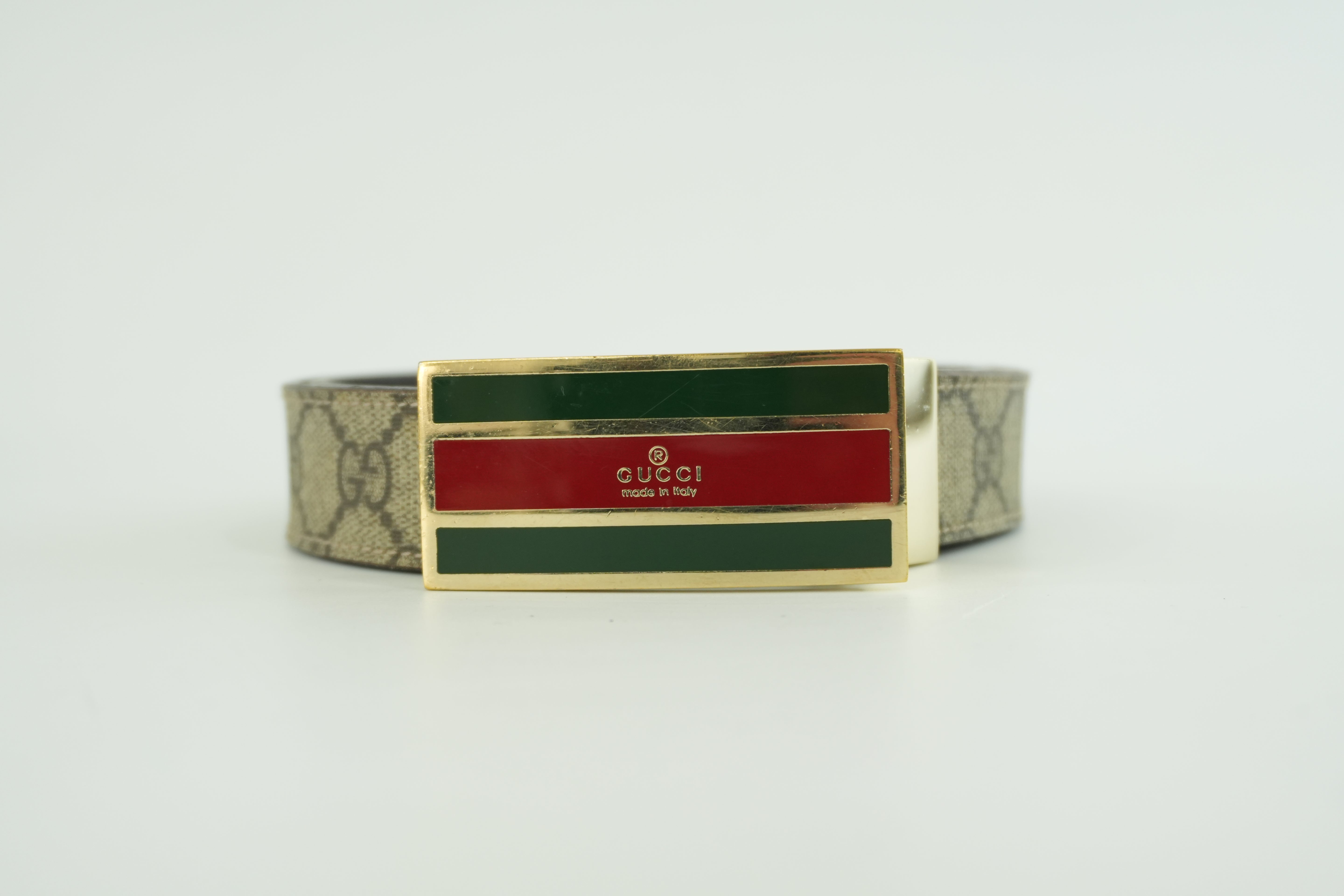 Gucci Belt Size 85 Canvas Sheryline Used