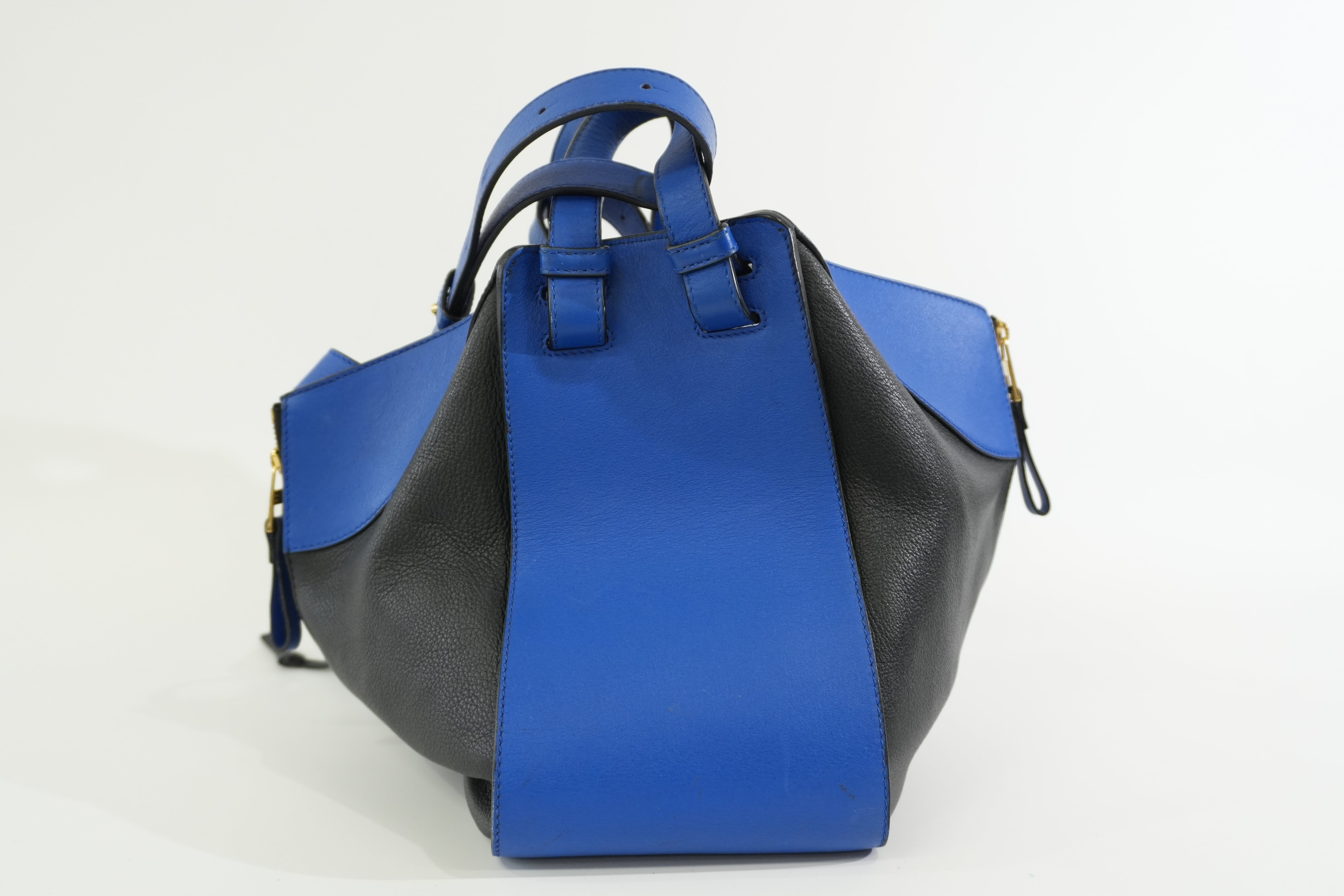 Pre-owned Loewe Hammock Shoulder Bag Blue and Black