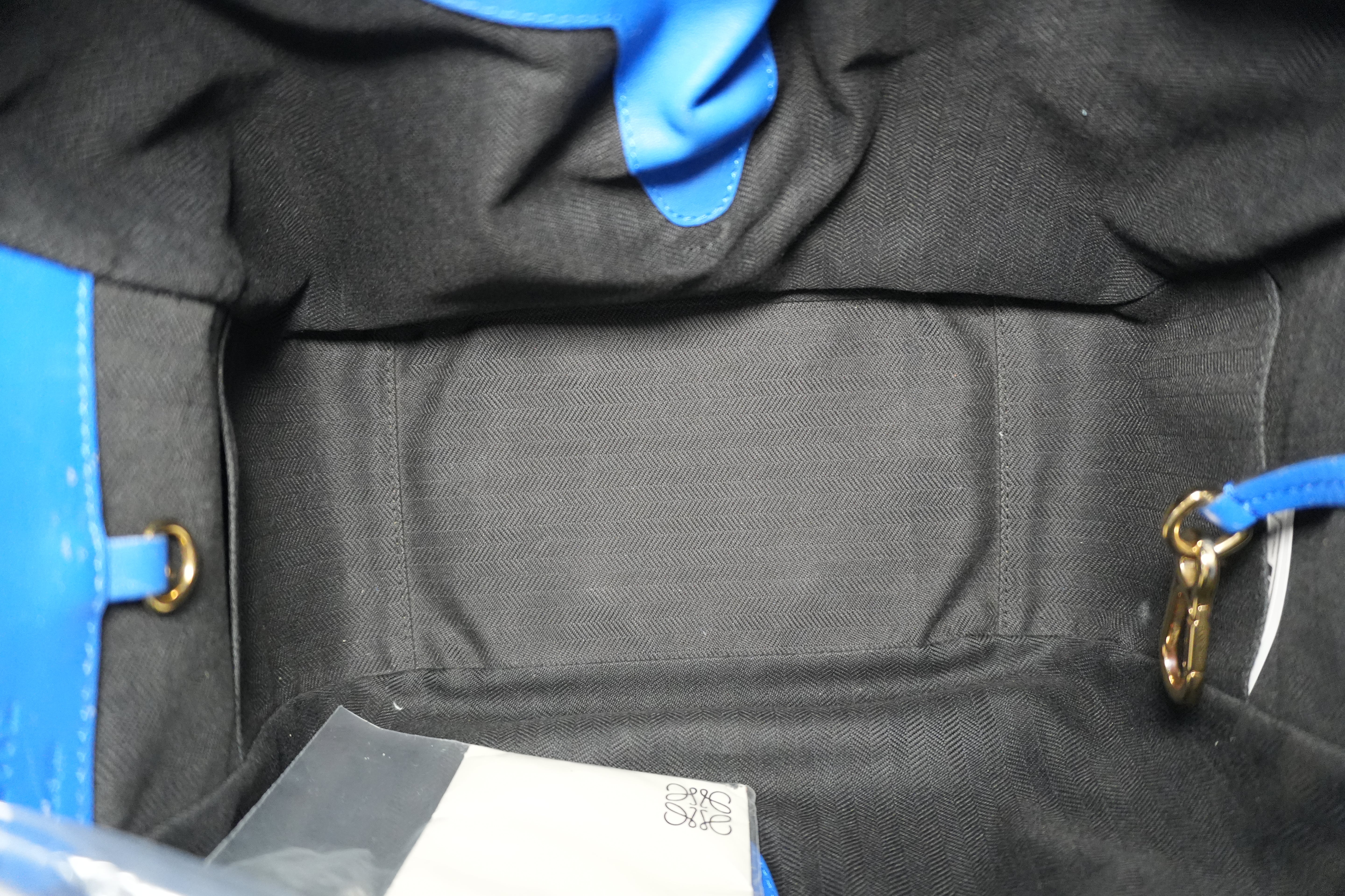 Pre-owned Loewe Hammock Shoulder Bag Blue and Black