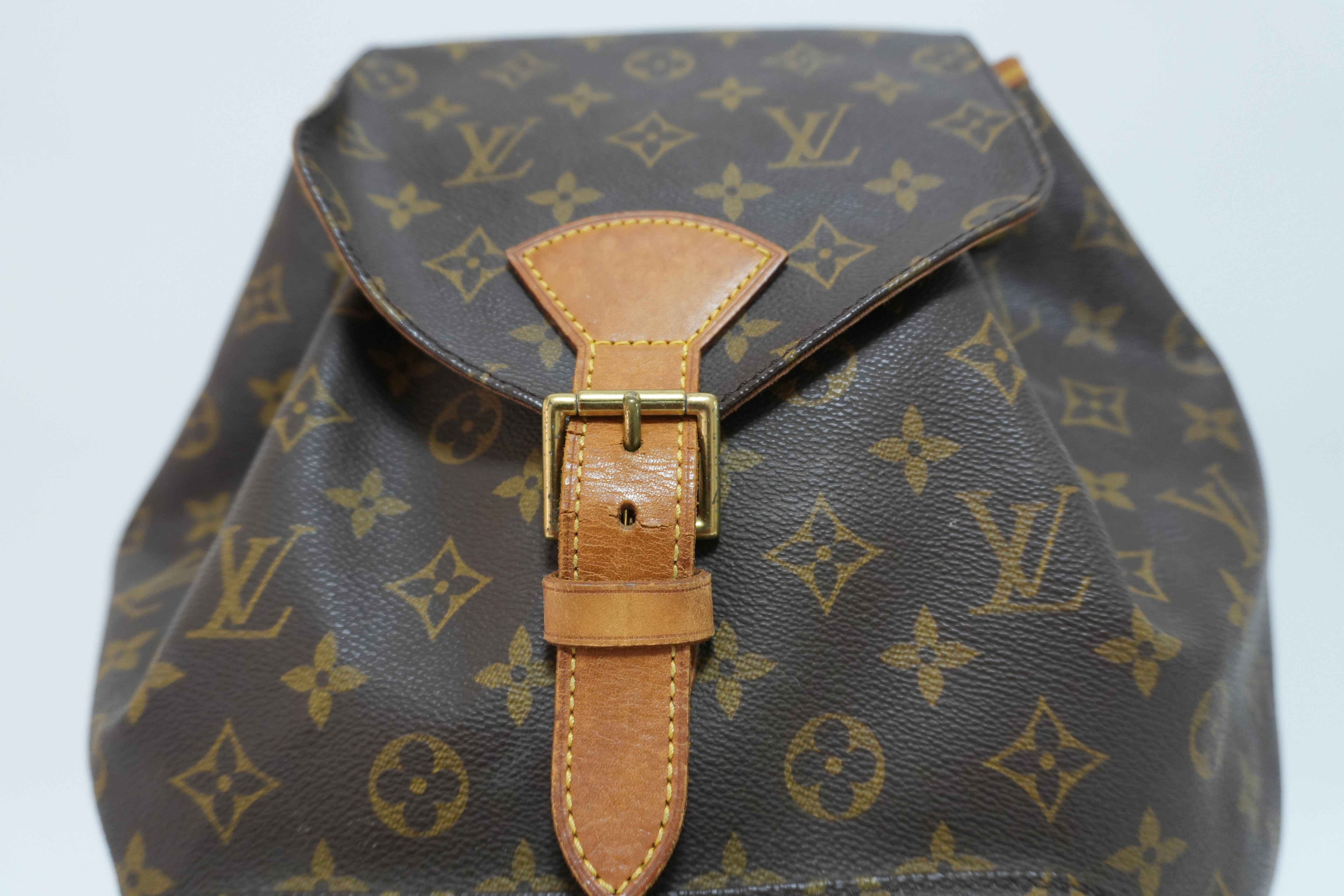 Louis Vuitton Monogram Montsouris GM Backpack Used