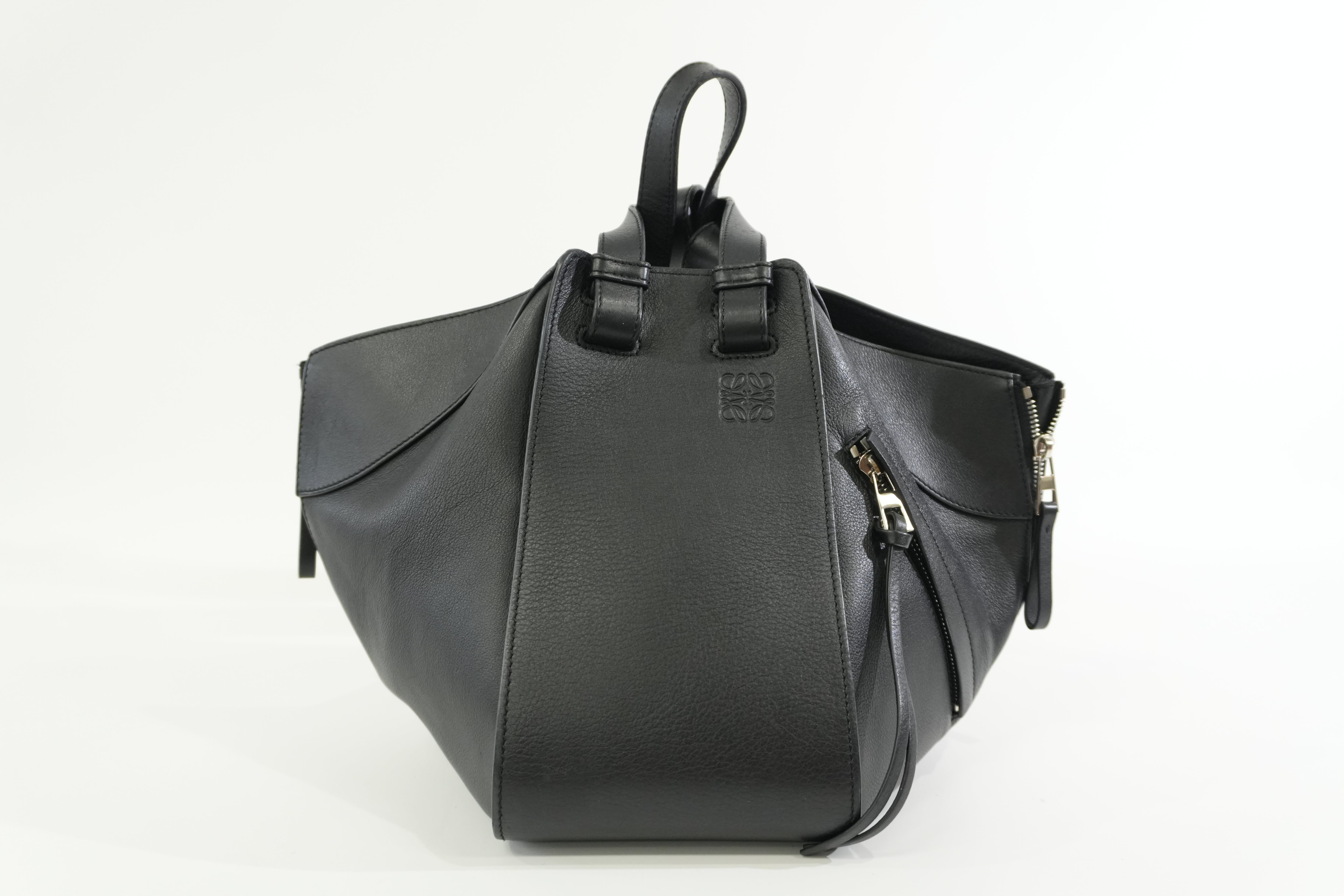 Pre-owned Loewe Hammock Shoulder Bag Black