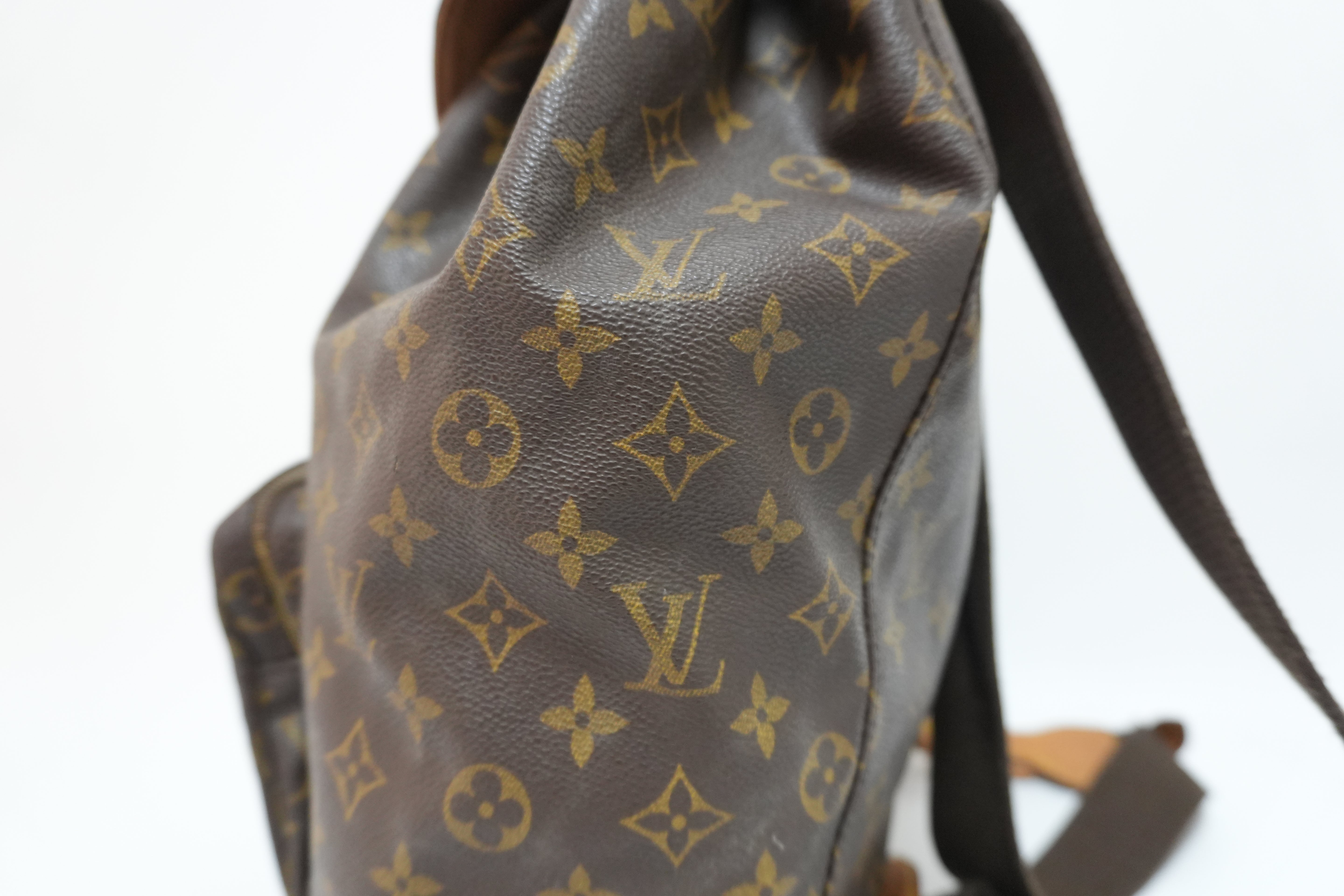 Louis Vuitton Monogram Montsouris GM Backpack Used
