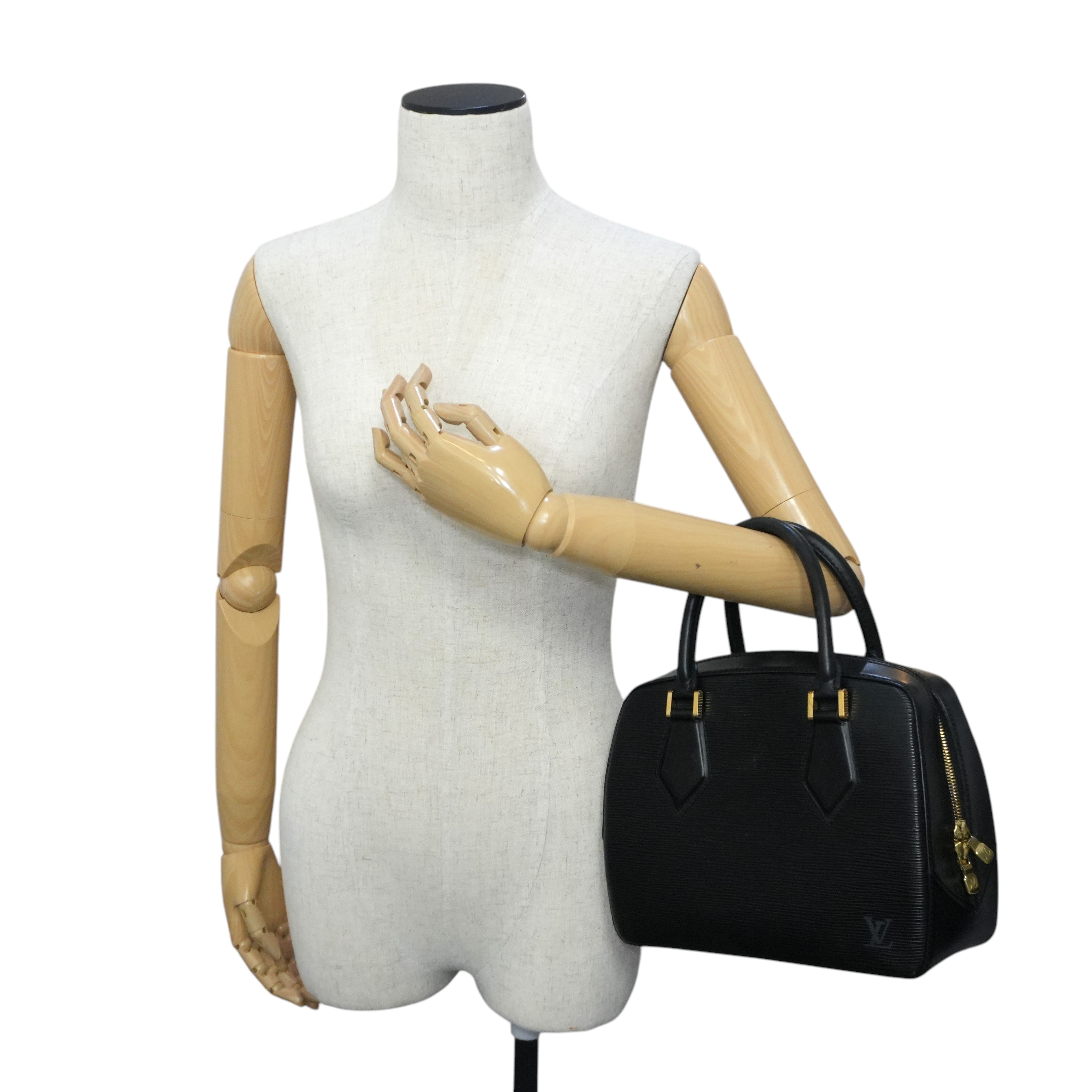 Pre-owned Louis Vuitton Epi Sablon Handbag Black