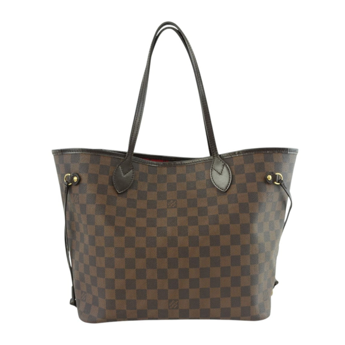 Louis Vuitton Damier Ebene Neverfull MM Shoulder Tote Bag Used