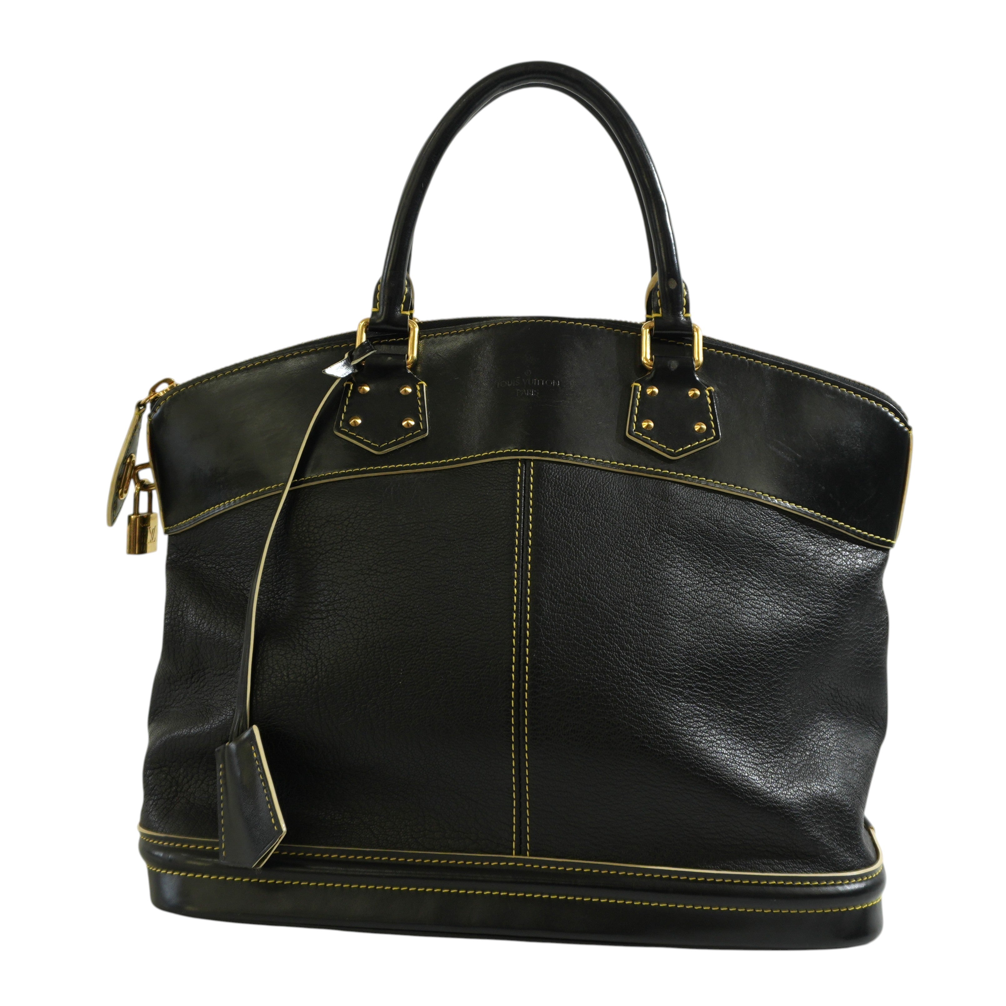Pre-owned Louis Vuitton Lock It Suhali Handbag Black