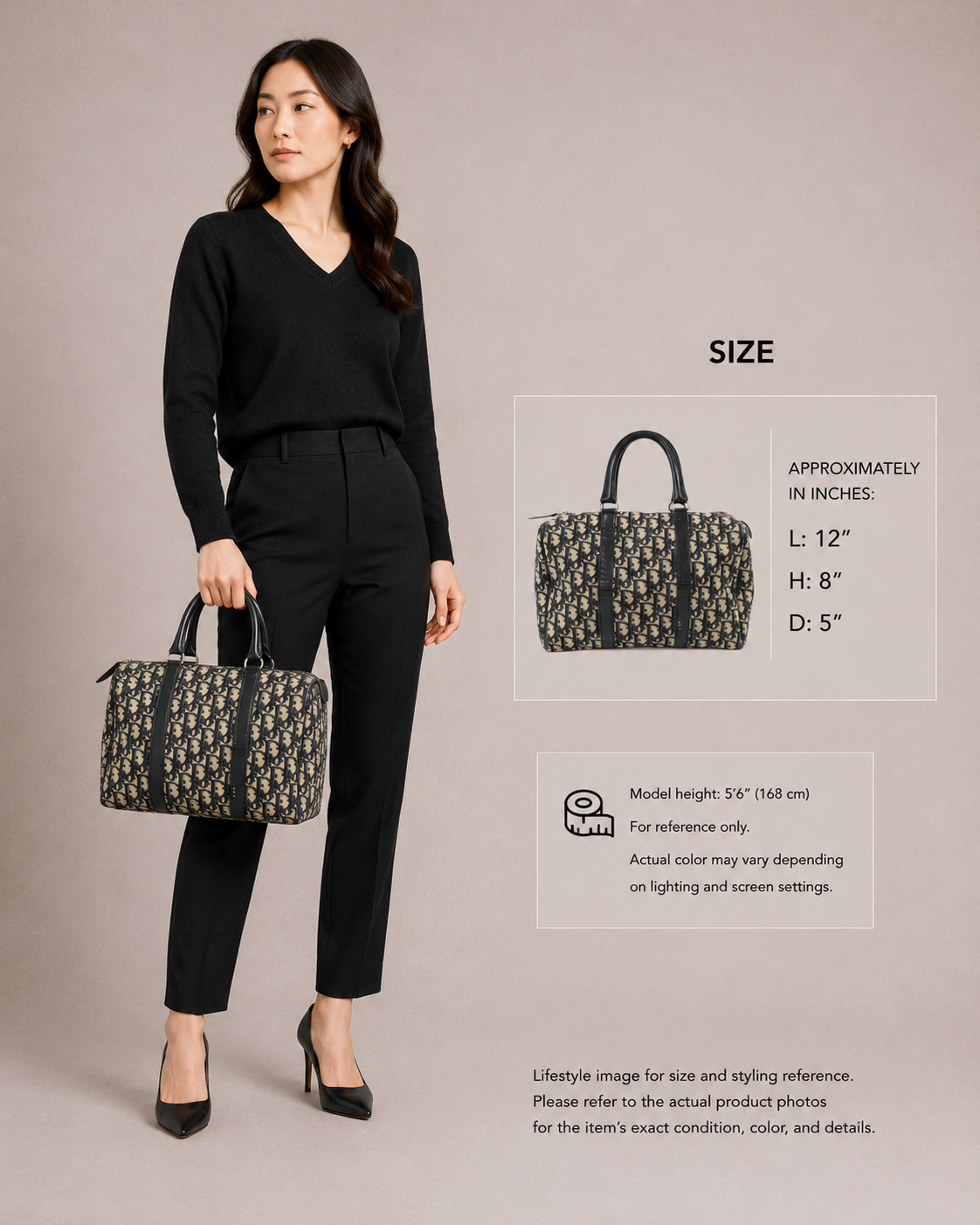 Pre-Owned DIOR Oblique Boston Bag