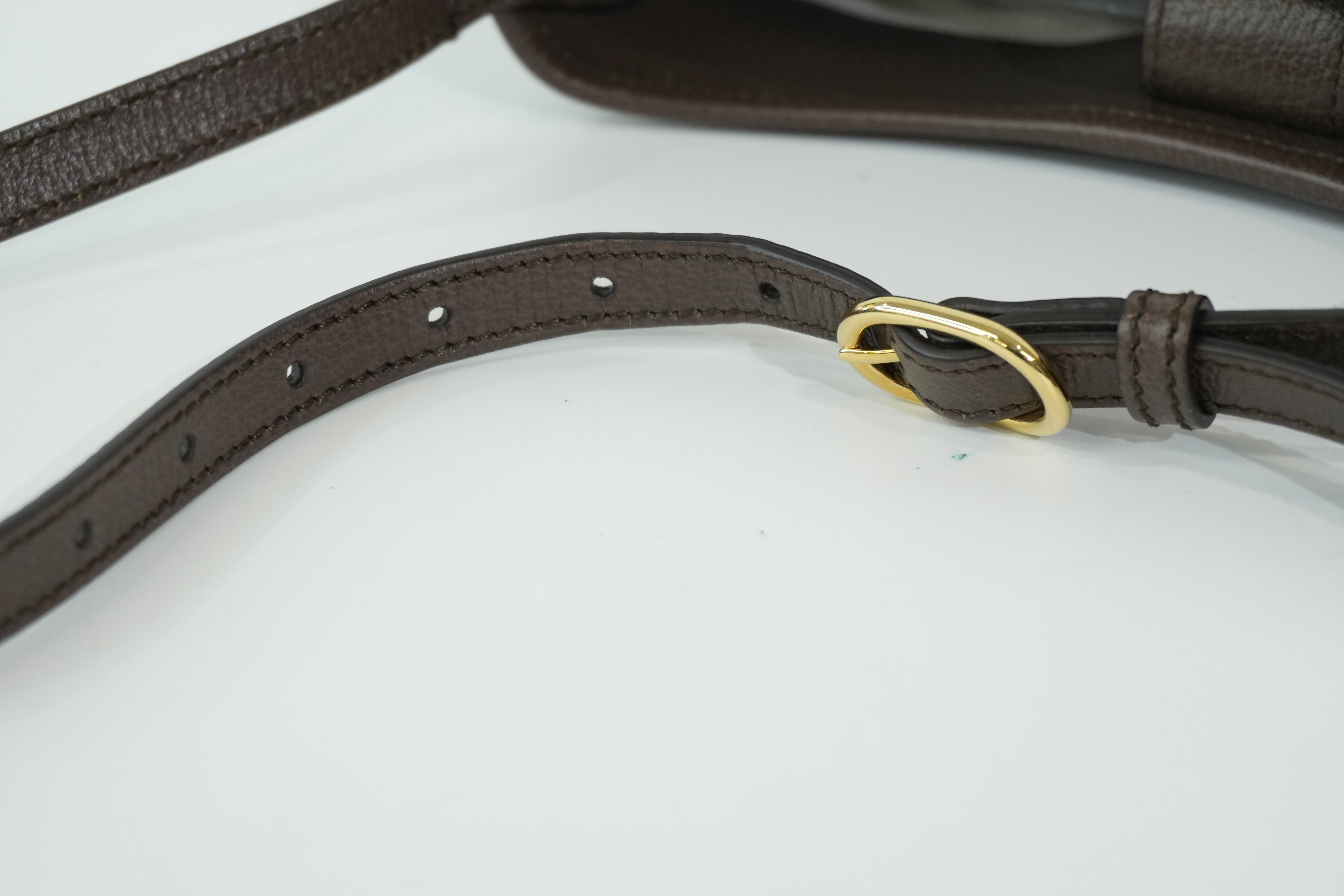 Pre-owned Gucci Ophidia Shoulder Bag Brown