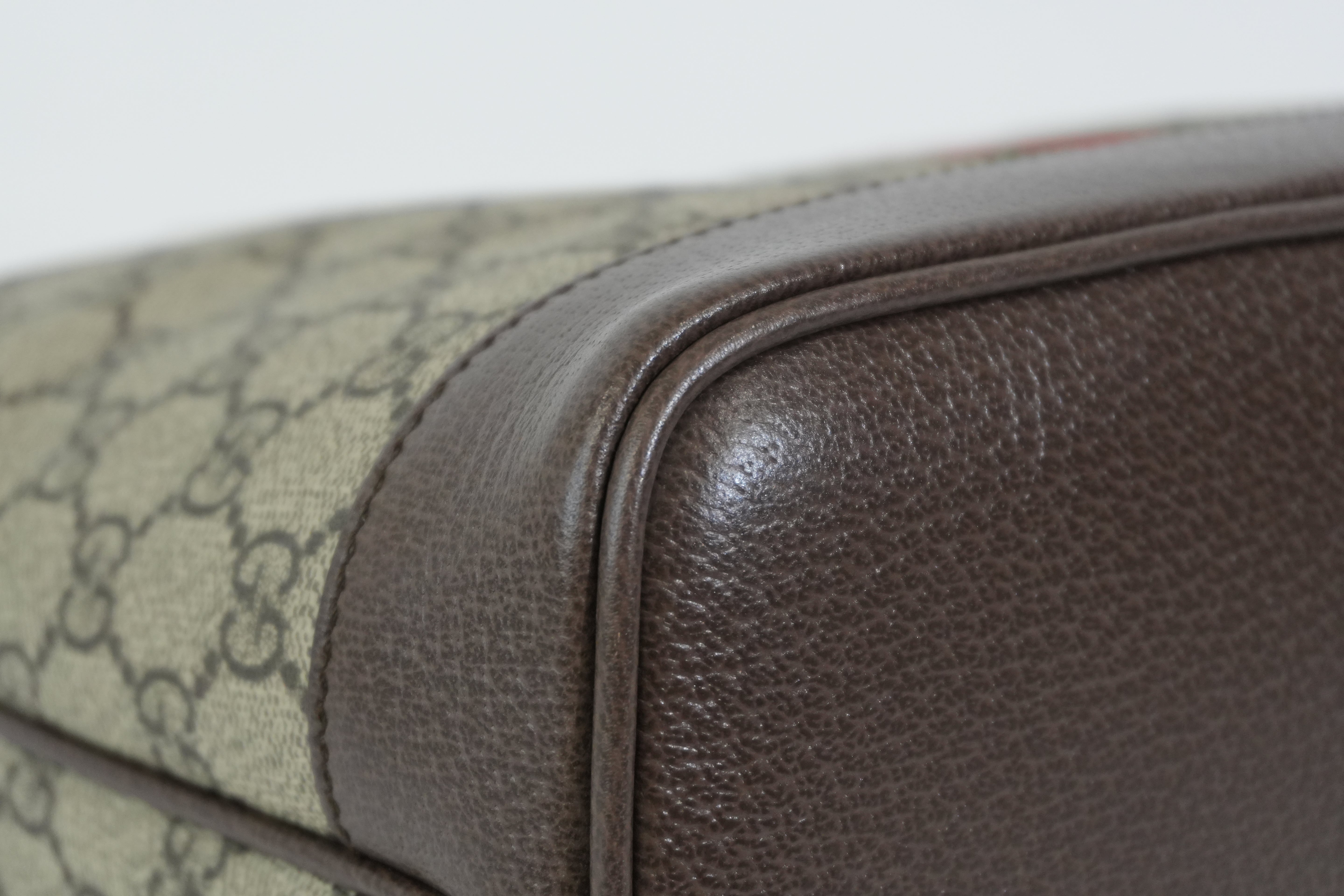 Pre-owned Gucci Ophidia Shoulder Bag Brown