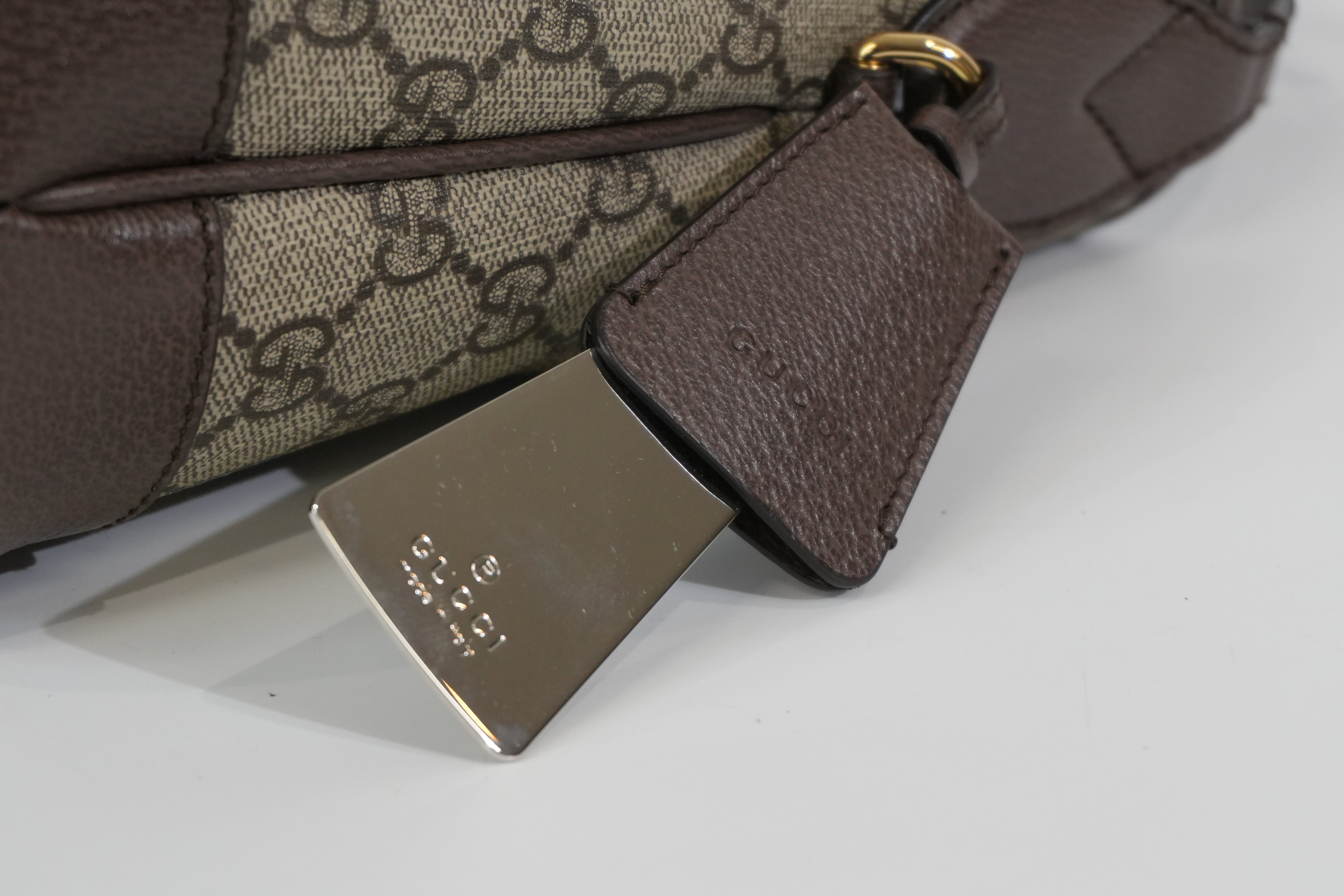 Pre-owned Gucci Ophidia Shoulder Bag Brown