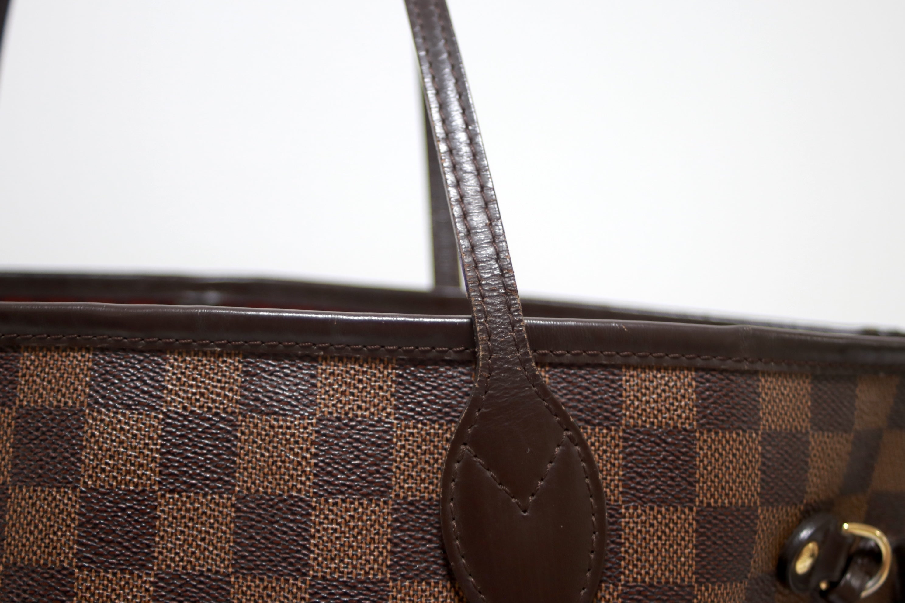 Louis Vuitton Neverfull MM Shoulder Tote Bag Used