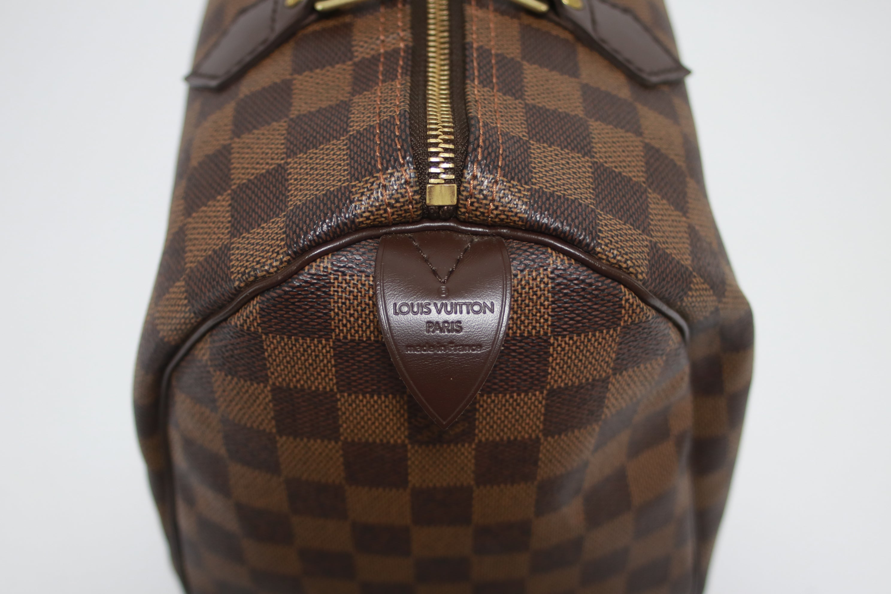 Louis Vuitton Speedy 30 Damier Ebene Handbag Used
