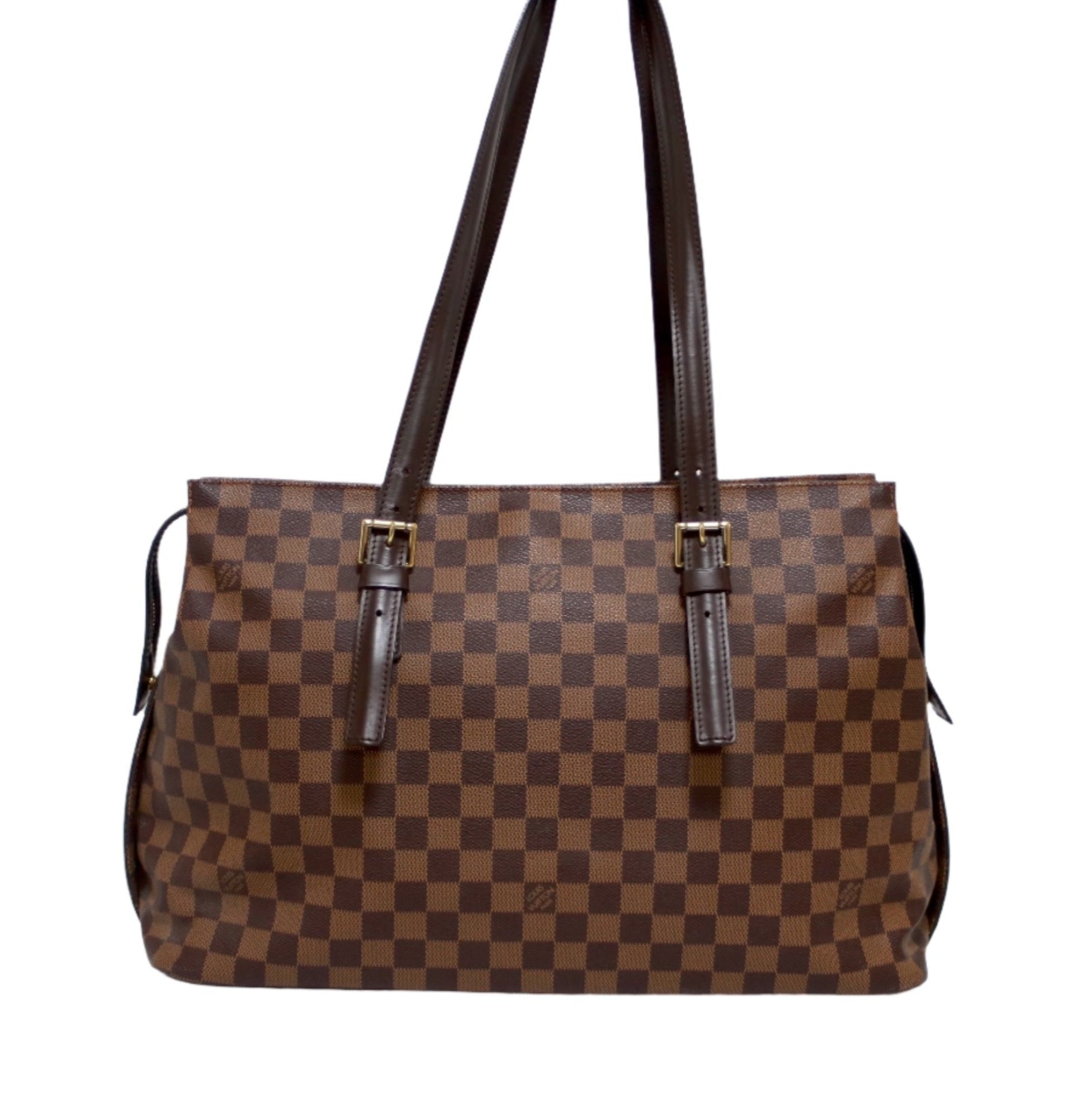 ルイヴィトン チェルシー ダミエ エベヌ ショルダートートバッグ 中古