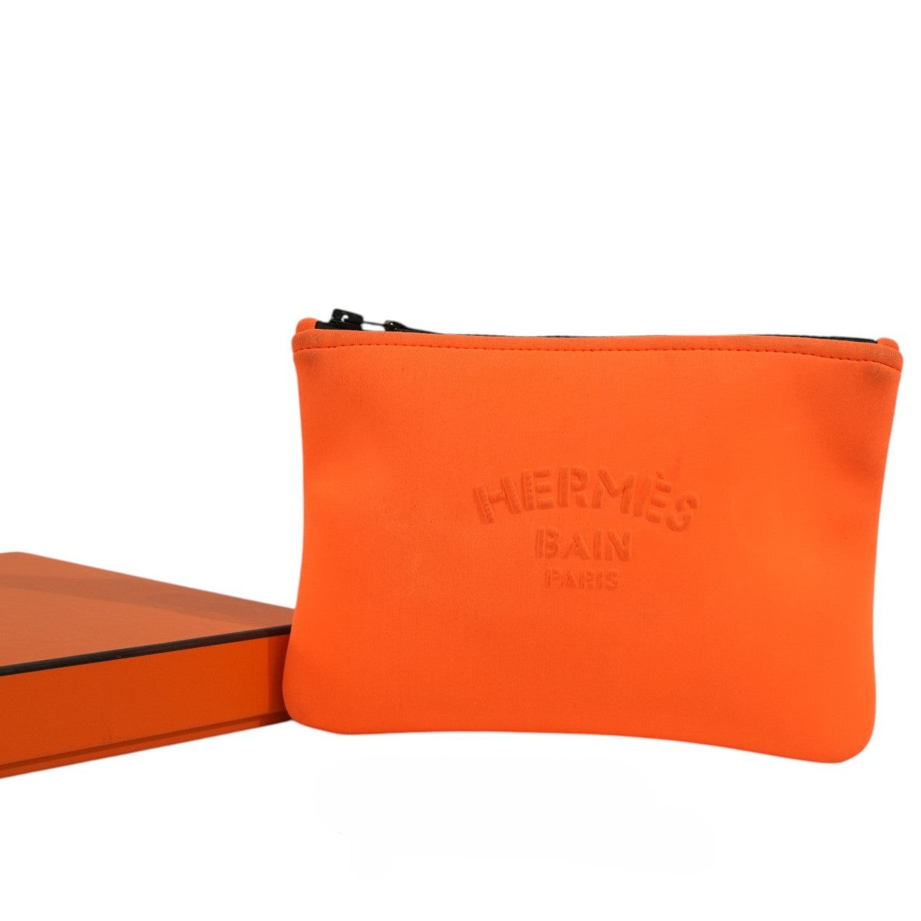 Pre-owned Hermes Pouch Orange