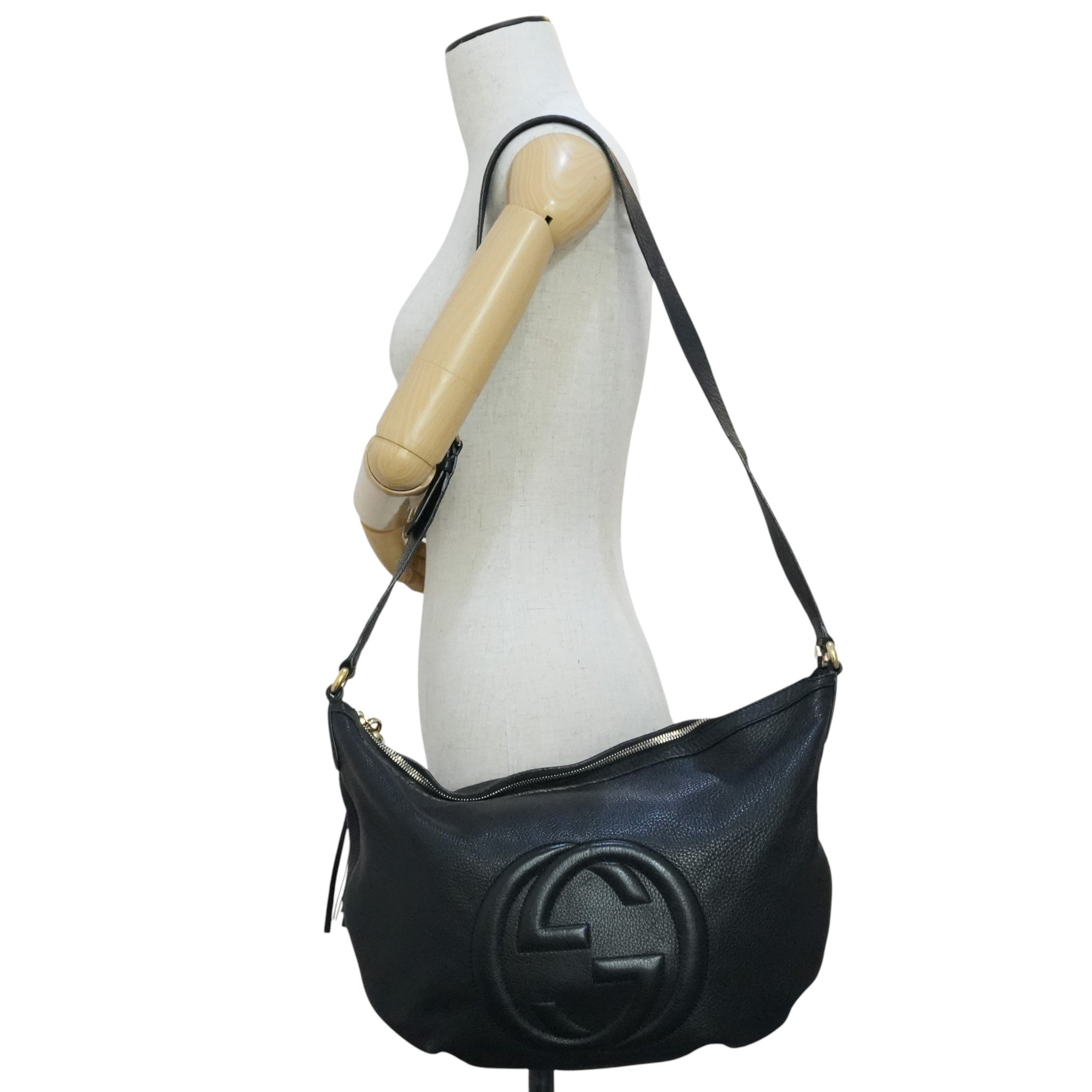 Pre-owned Gucci Soho Shoulder Bag Black