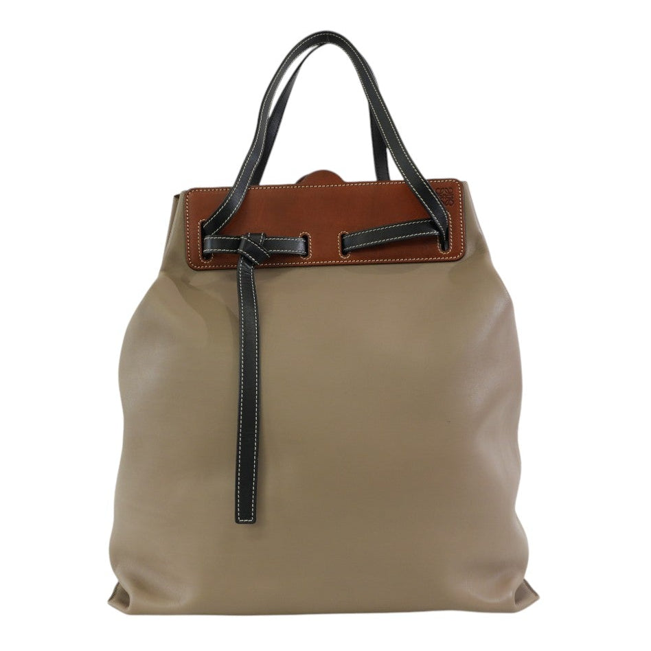 Pre-owned Loewe Lazo Tote Bag Brown