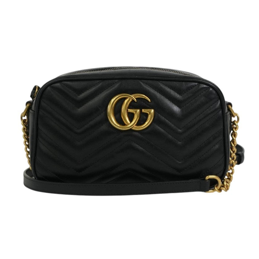 Pre-owned Gucci Marmont Shoulder Bag Black