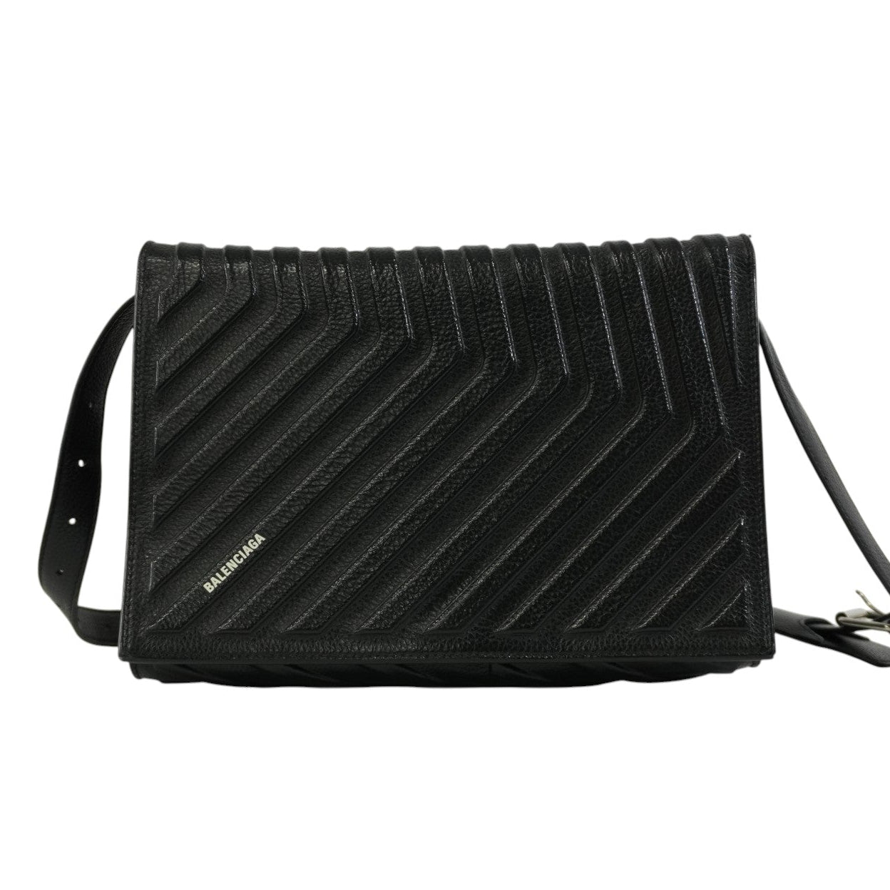 Pre-owned Balenciaga Car Flap Shoulder Bag Black