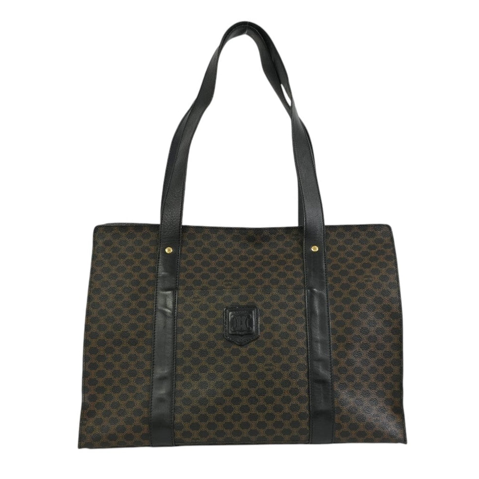 Pre-owned Celine Macadam Tote Bag Black