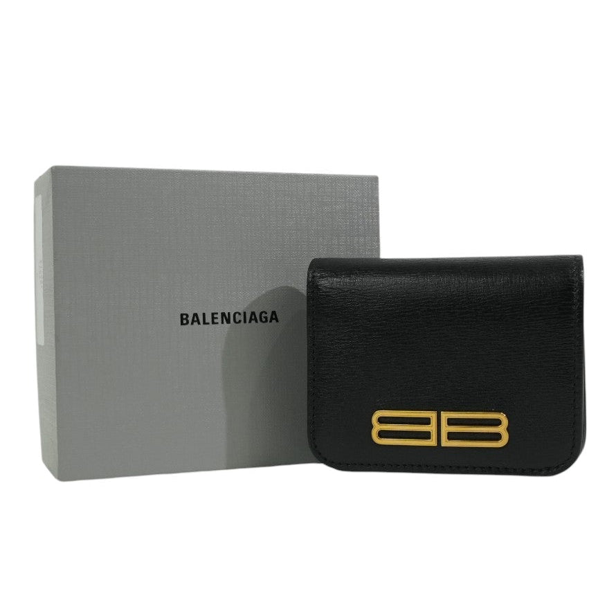 Pre-owned Balenciaga Bifold Wallet Black